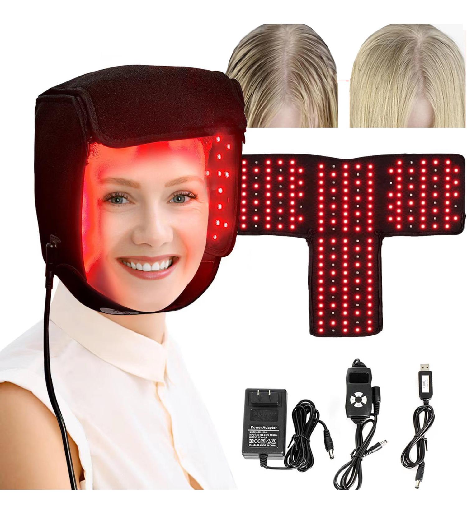 GplHAIN Hair Growth Cap 215 LEDs 660nm & 850nm 5-Speed Adjustment + Timing for Hair Loss/Promote Hair Growth - Buy Online on GoSupps.com