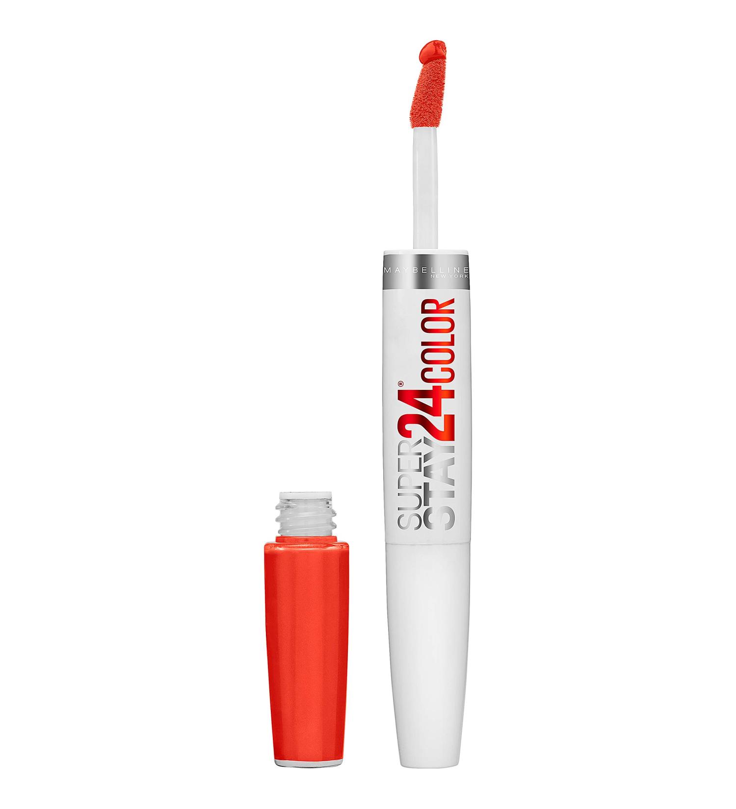 Maybelline Superstay 24 2-Step Lipcolor - Non-Stop Orange 210 - Buy Online on GoSupps.com