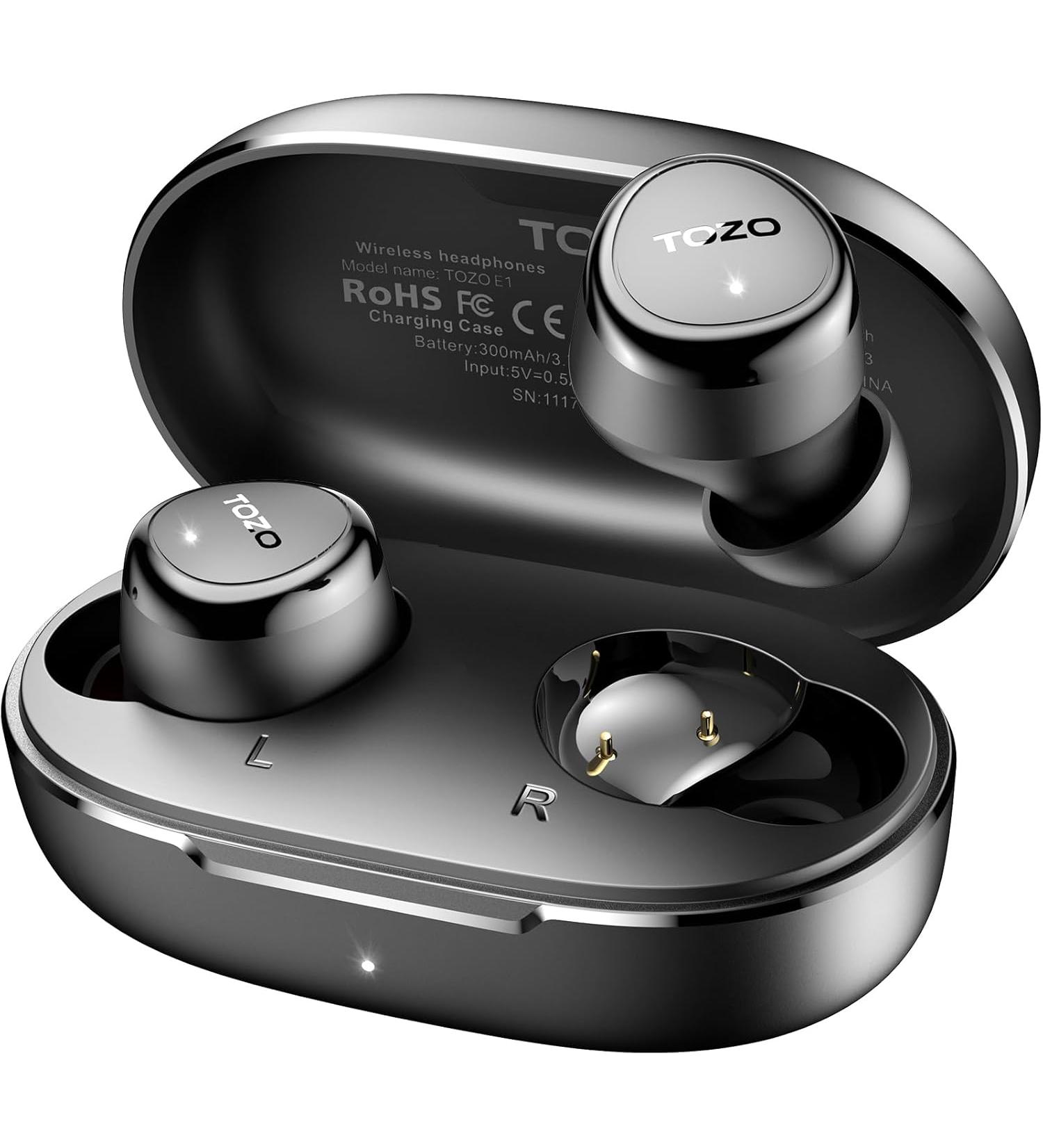 TOZO E1 Headphones Wireless Bluetooth 5.3 Bluetooth Headphones - black - Buy Online on GoSupps.com