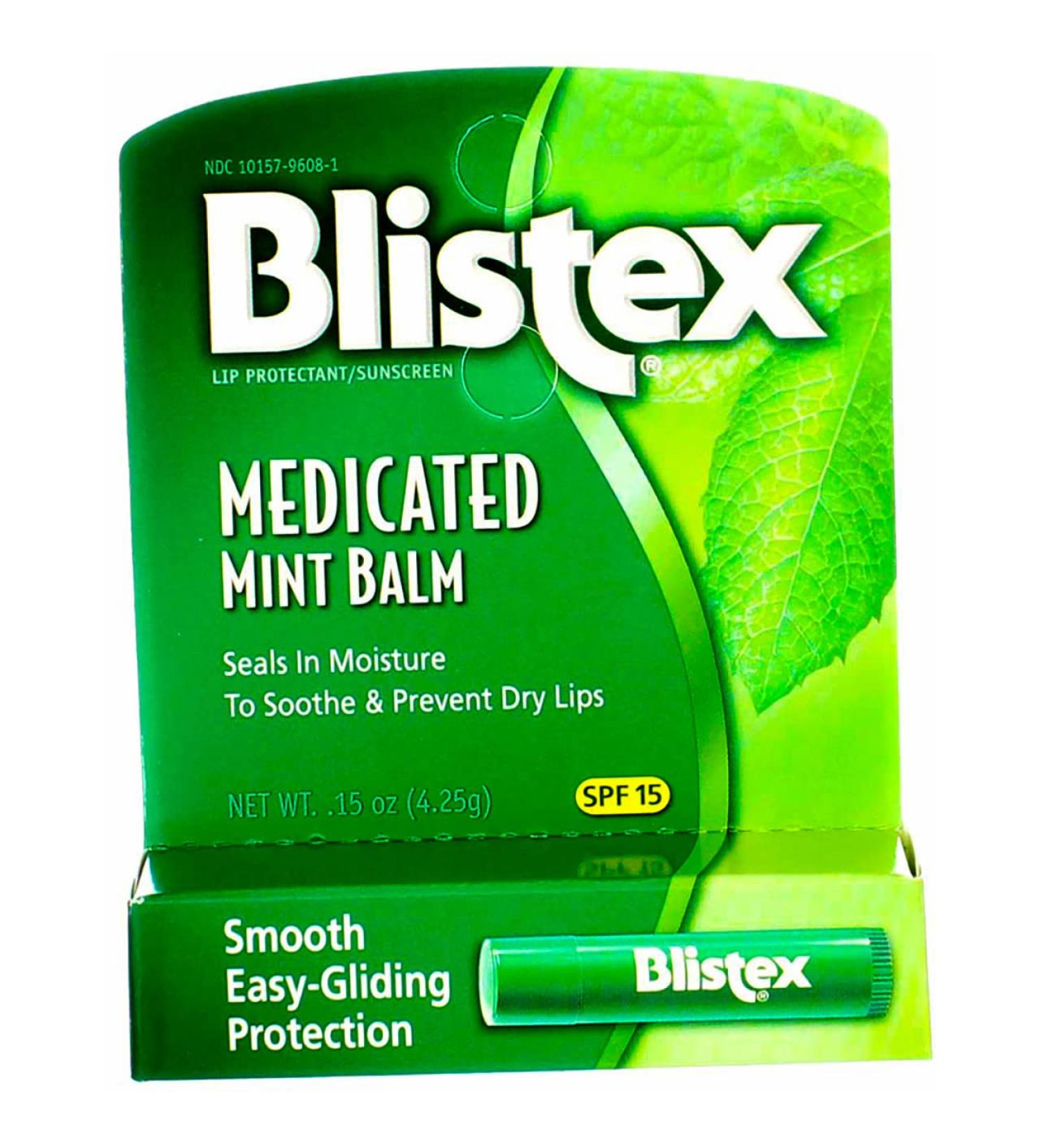 Blistex Medicated Lip Balm SPF 15 0.15 Oz (8 Pack) - Hydrating Lip Care for All-Day Protection - Buy Online on GoSupps.com