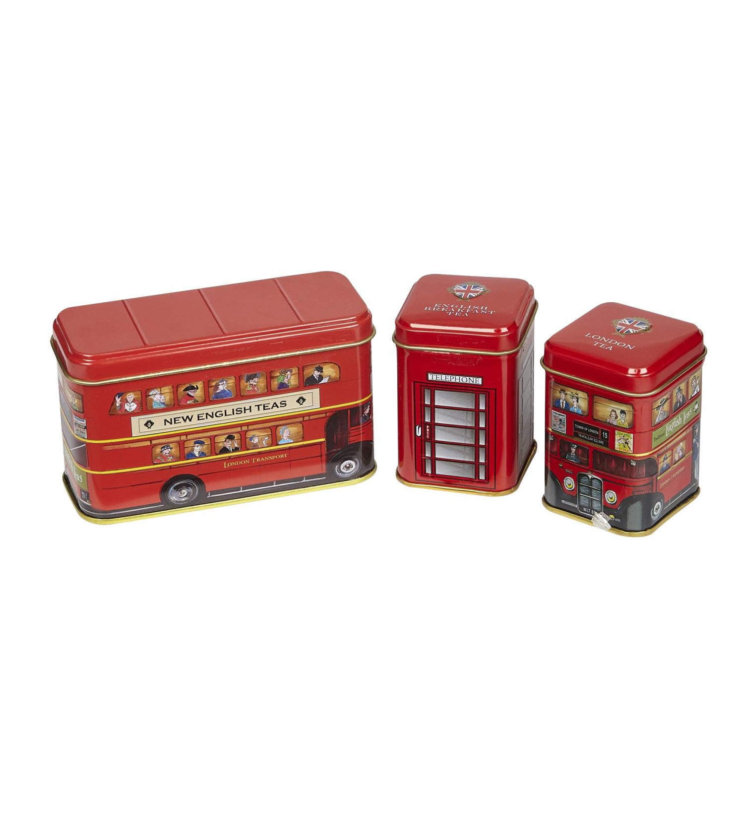 New English Teas British Traditions London Bus Mini Tea Tin Gift Pack - Teabags & Loose-Leaf Tea Included - Buy Online on GoSupps.com