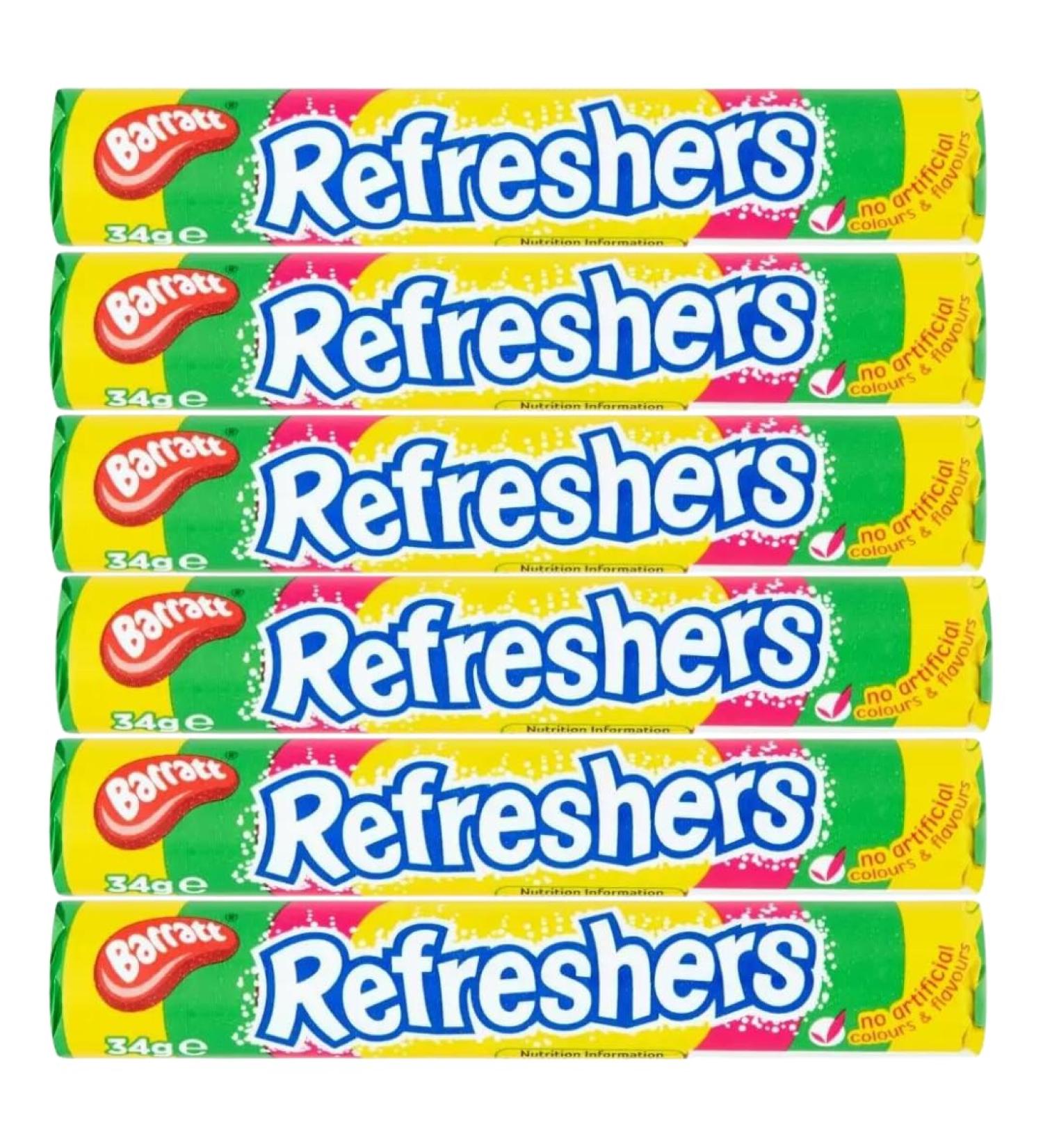 Sweet Bundle With Barratt Refreshers Rolls 34g (6 Pack)