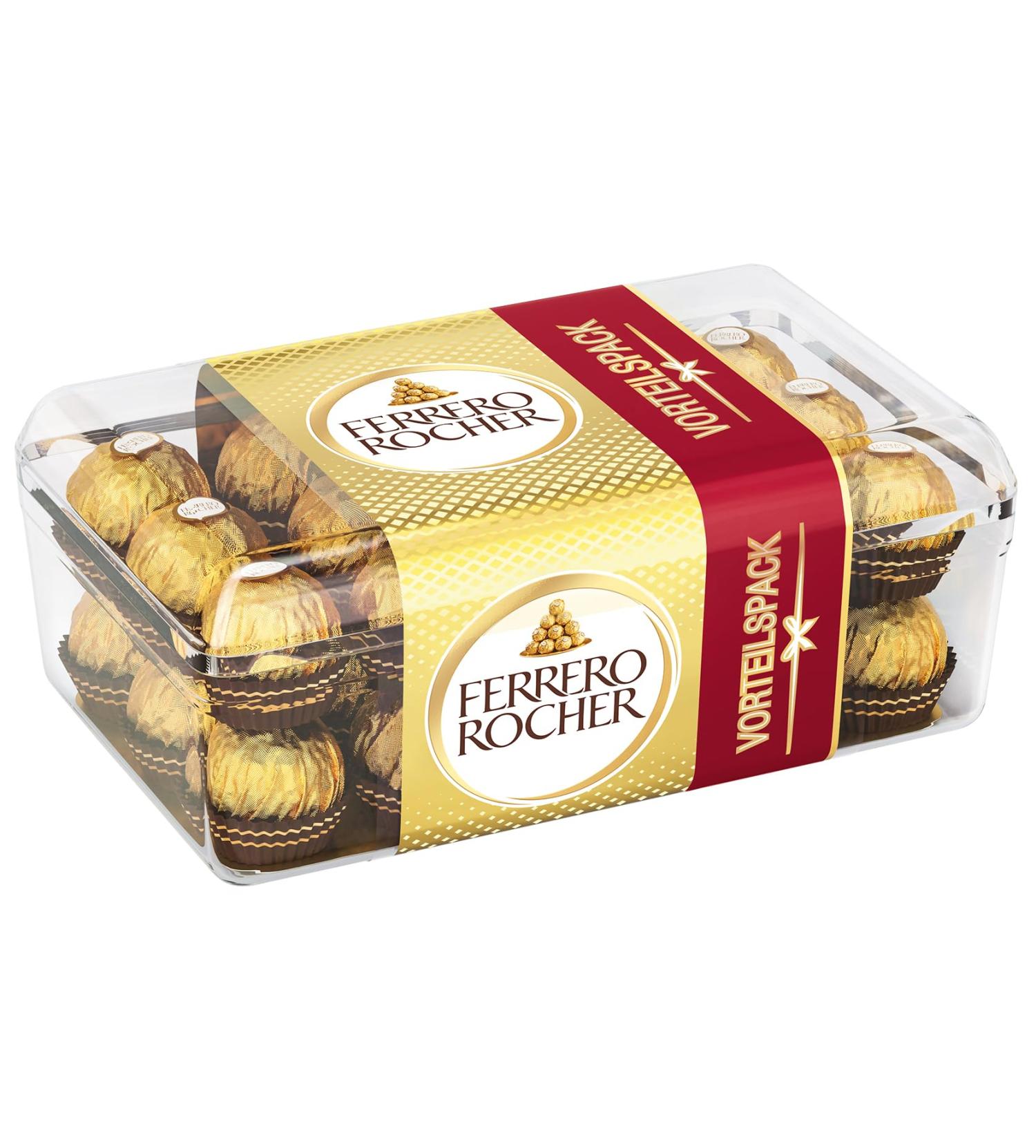 ROCHER Ferrero rocher chocolate with hazelnuts - Box of 30 375g - Buy Online on GoSupps.com