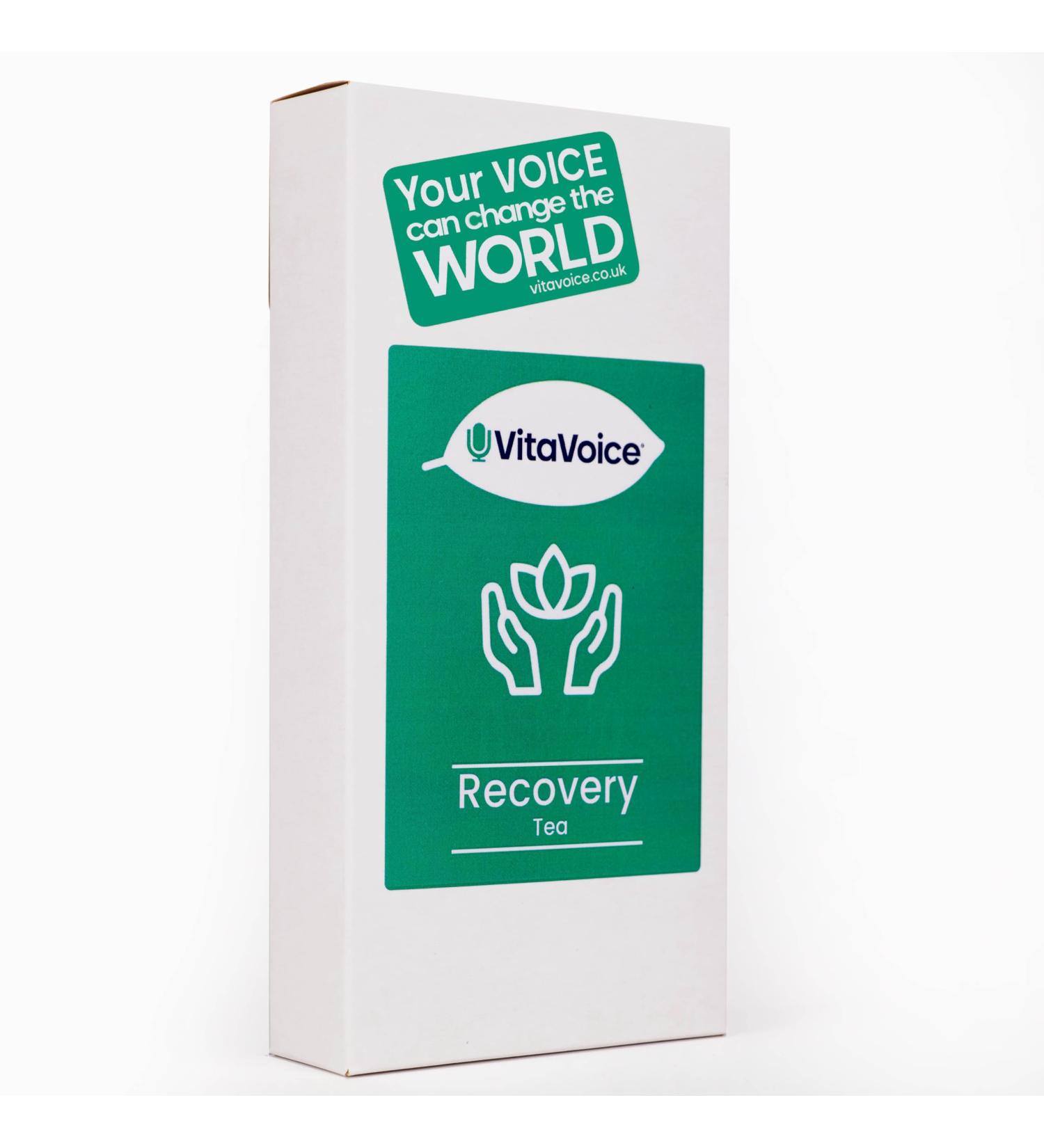 VitaVoice Recovery Tea: Throat & Voice Aftercare with Cloves, Cardamom, Rose Hip, Anise, Liquorice, Nettle, and Raspberry | 15 Luxury Tea Bags - Buy Online on GoSupps.com