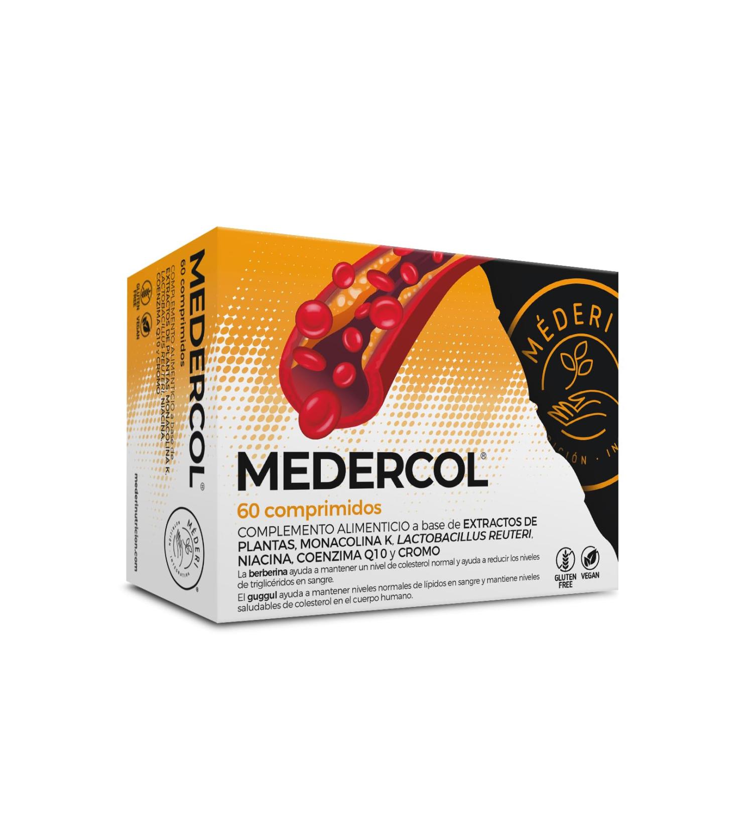 MEDERINUTTRICION MEDERCOL 60comp is a nutritional supplement in traditional tablet form It can be taken once or more times a day as advised The package contains 60 tablets so it fits automatically - Buy Online on GoSupps.com