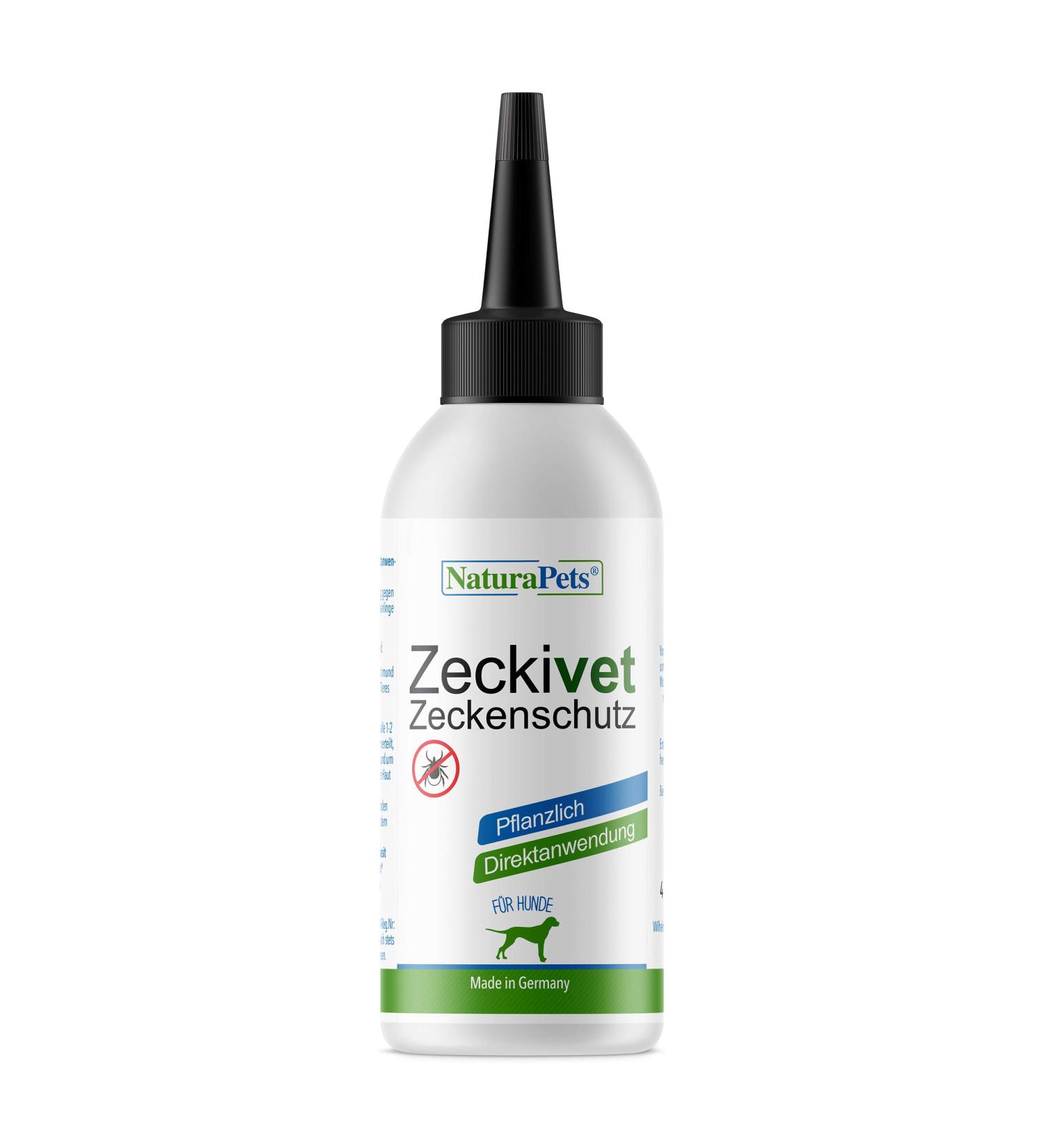 NATURAPETS Zeckivet - Chemical-Free Tick Protection for Dogs & Cats | Spot-On Solution Against Ticks Mites & Fleas (40ml) - Buy Online on GoSupps.com