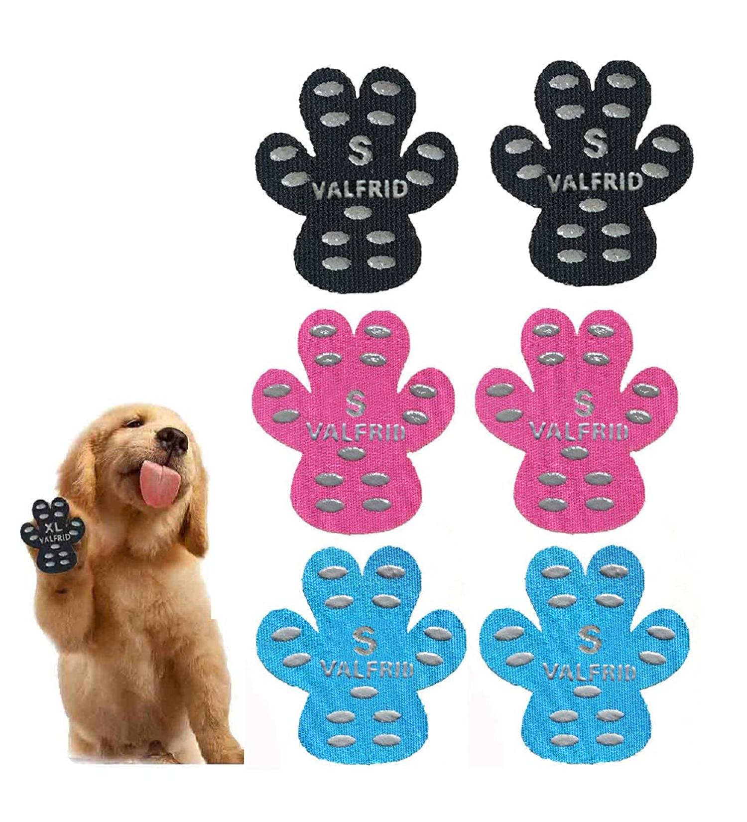 Valfrid Anti-Slip Paw Protection for Dogs - 48 Self-Adhesive Silicone Gel Pads Non-Slip Traction Dog Shoes Multicolor Size S (0-5kg) - Buy Online on GoSupps.com