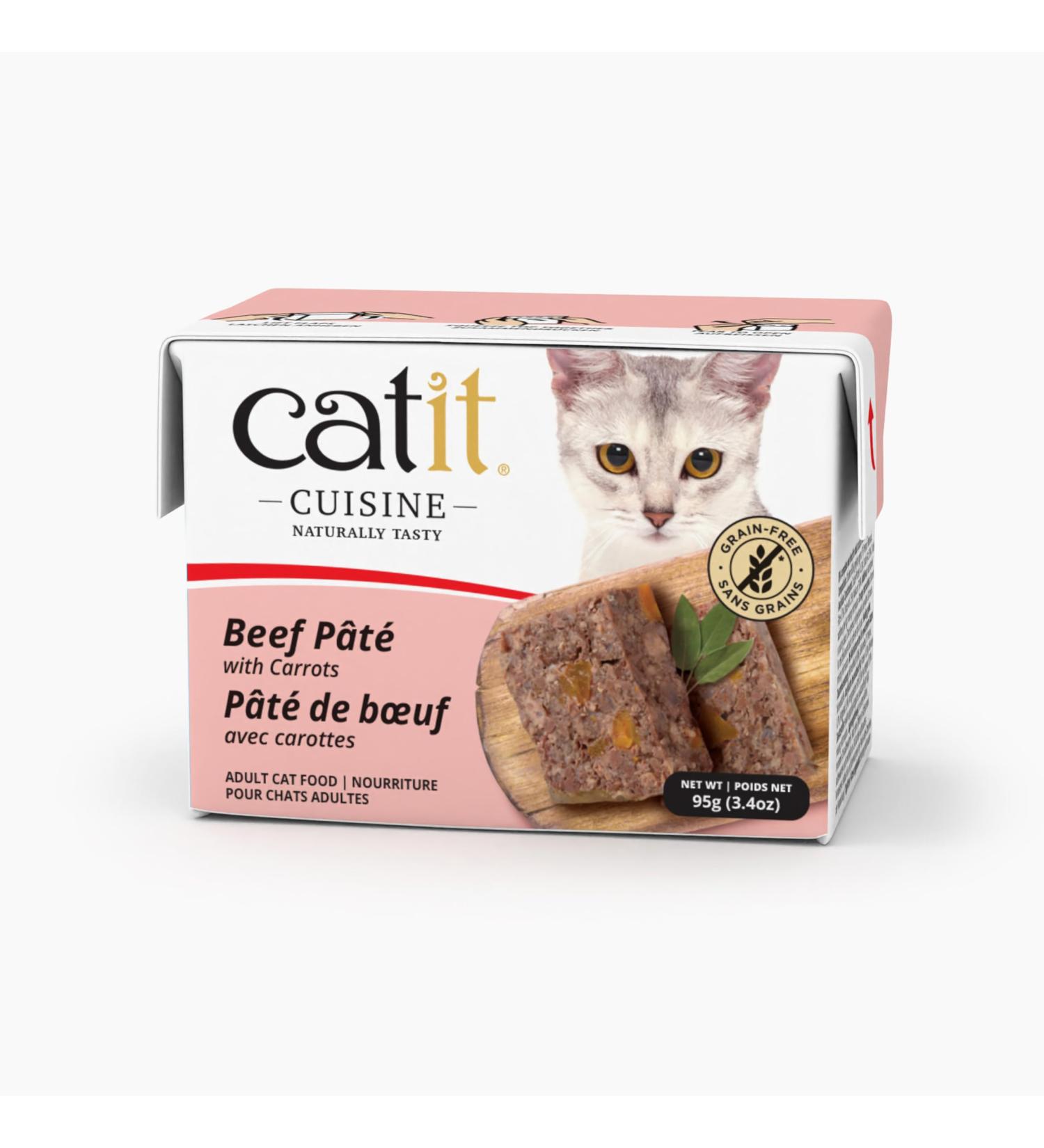 Catit Cuisine Beef P t with Carrots 95 g Cat Food Wet Cat Food Cat Food Wet Nourriture Pour Chat Cat Wet Food Chat Kitten Food Kitten Wet Food Canned Cat Food Nourriture Chat - Buy Online on GoSupps.com