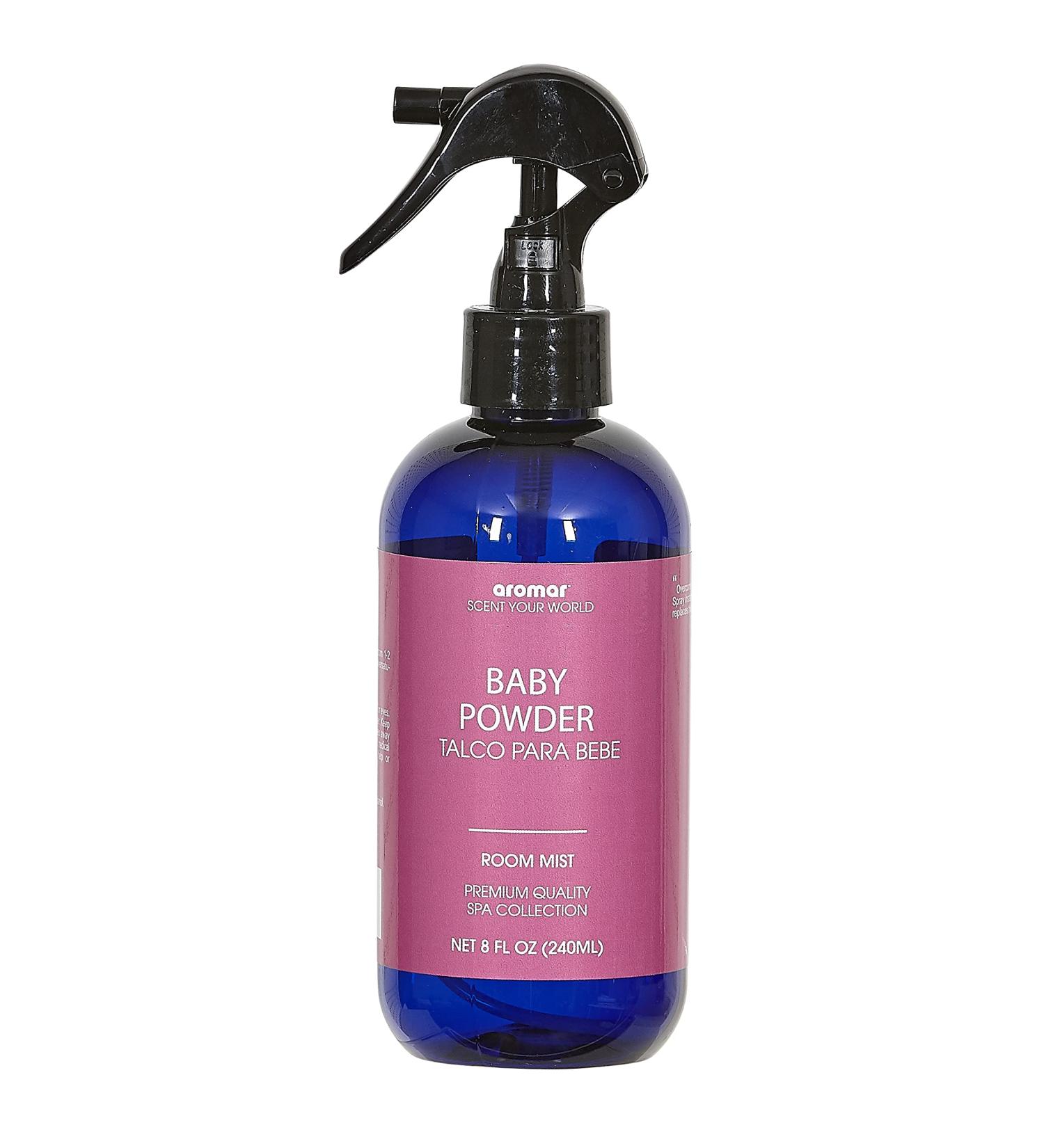 Aromar Essential Room Mist and Fabric Spray with Natural Freshener Aromatherapy for a Fresh and Rejuvenated Home 8 oz Baby Powder - Buy Online on GoSupps.com
