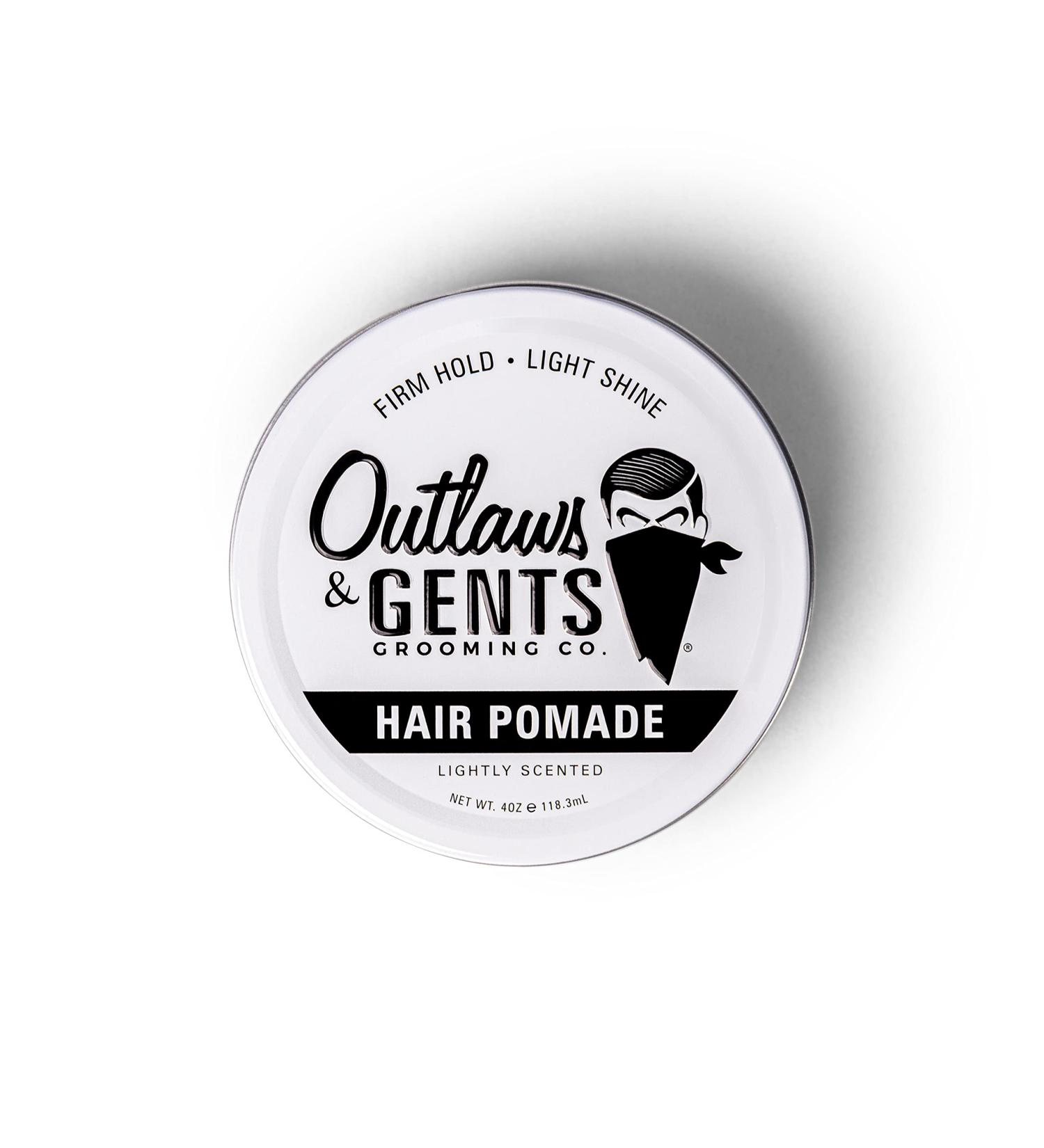 Outlaws & Gents Grooming Co. Hair Pomade - Firm Hold & Light Shine Styling Pomade for Men | Perfect for Classic & Modern Hairstyles - International Shipping Available - Buy Online on GoSupps.com