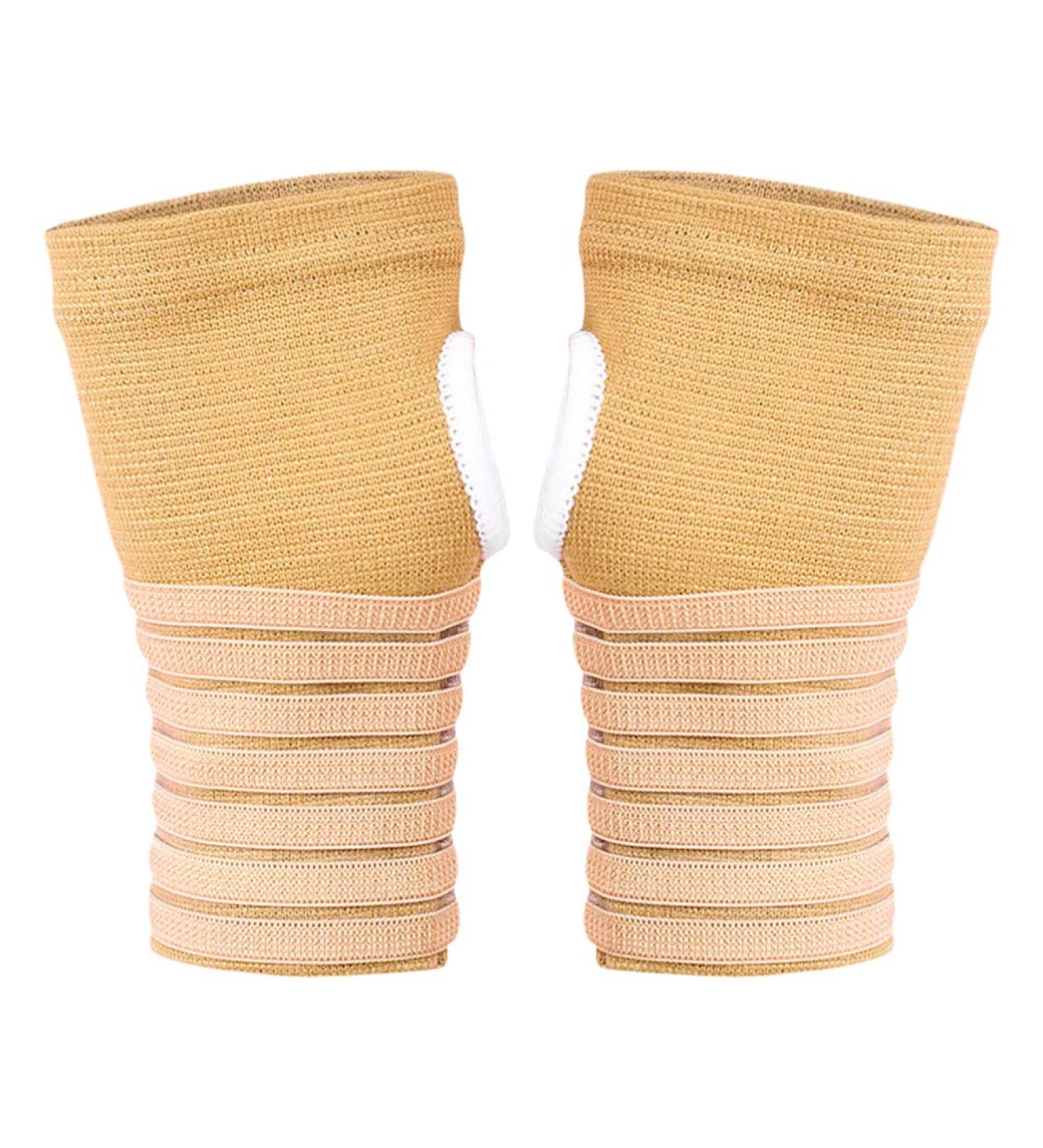 Buy 1 Pair Wrapped Compression Wrist Bracers for Carpal Support - Hand Stabilizer Brace & Splint - Ideal for Football & Volleyball - International Shipping Available - Buy Online on GoSupps.com