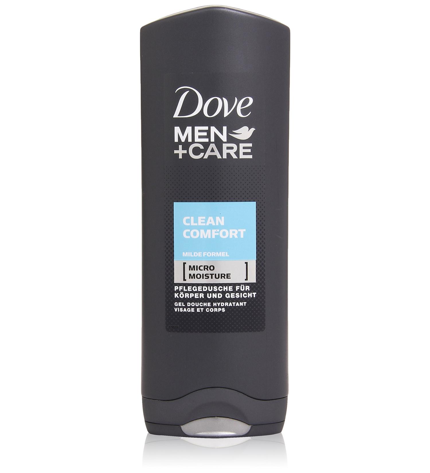 Dove Men Body and Face Wash Clean Comfort 250ml - Refreshing Clean & Hydration for All Skin Types - Buy Online with International Shipping - Buy Online on GoSupps.com