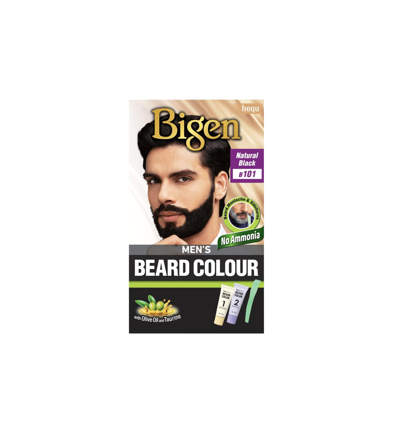 Buy Bigen Beard Colour B101 Natural (No Ammonia) - Black | International Shipping Available - Buy Online on GoSupps.com
