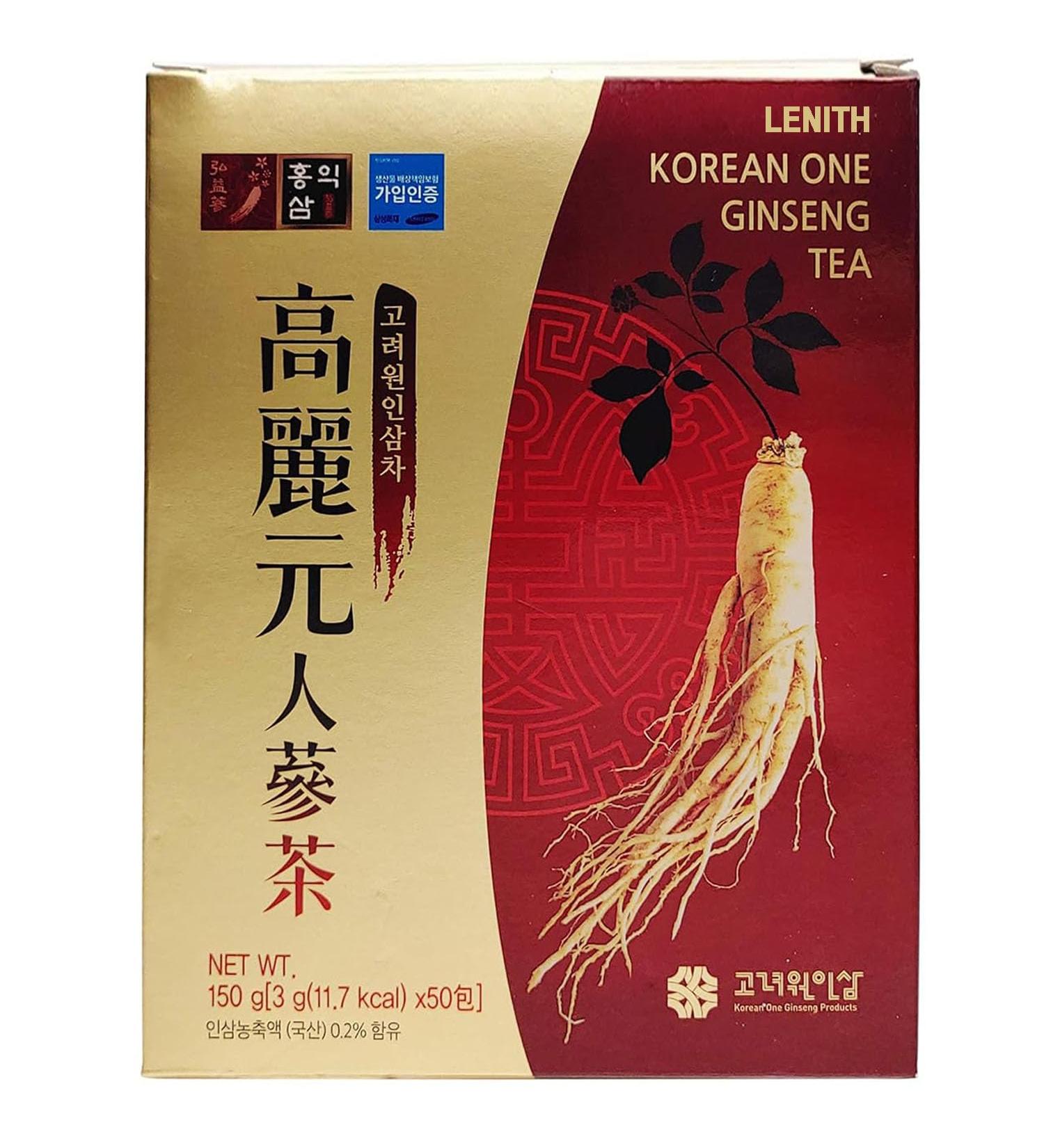 LENITH Korean Panax Ginseng Roots Extract Granules Tea 50T 150g (3g X 50 bags) - Buy Online on GoSupps.com