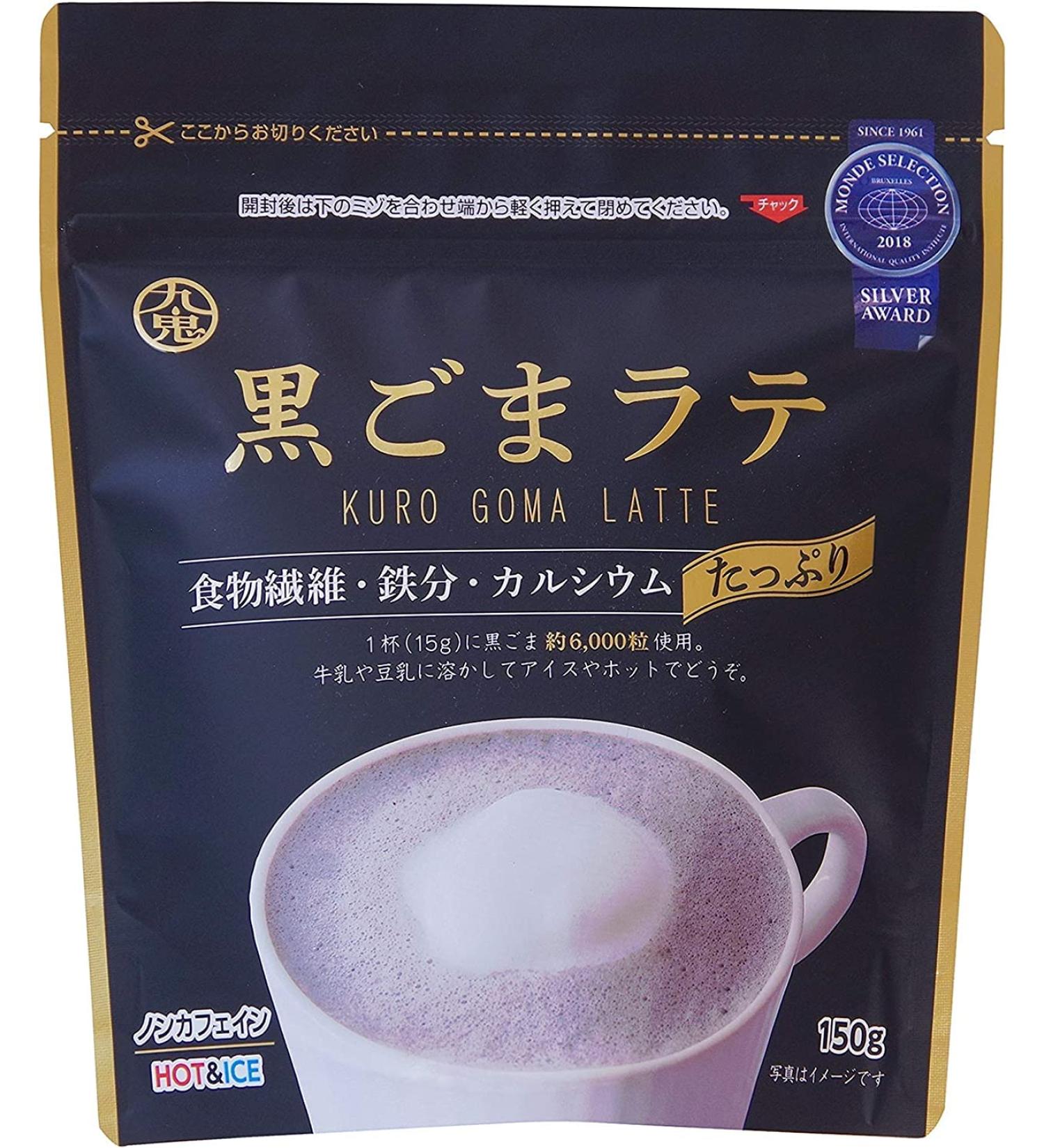 WaNaHong Kuki Black Sesame Latte Powder 150g - Buy Online on GoSupps.com