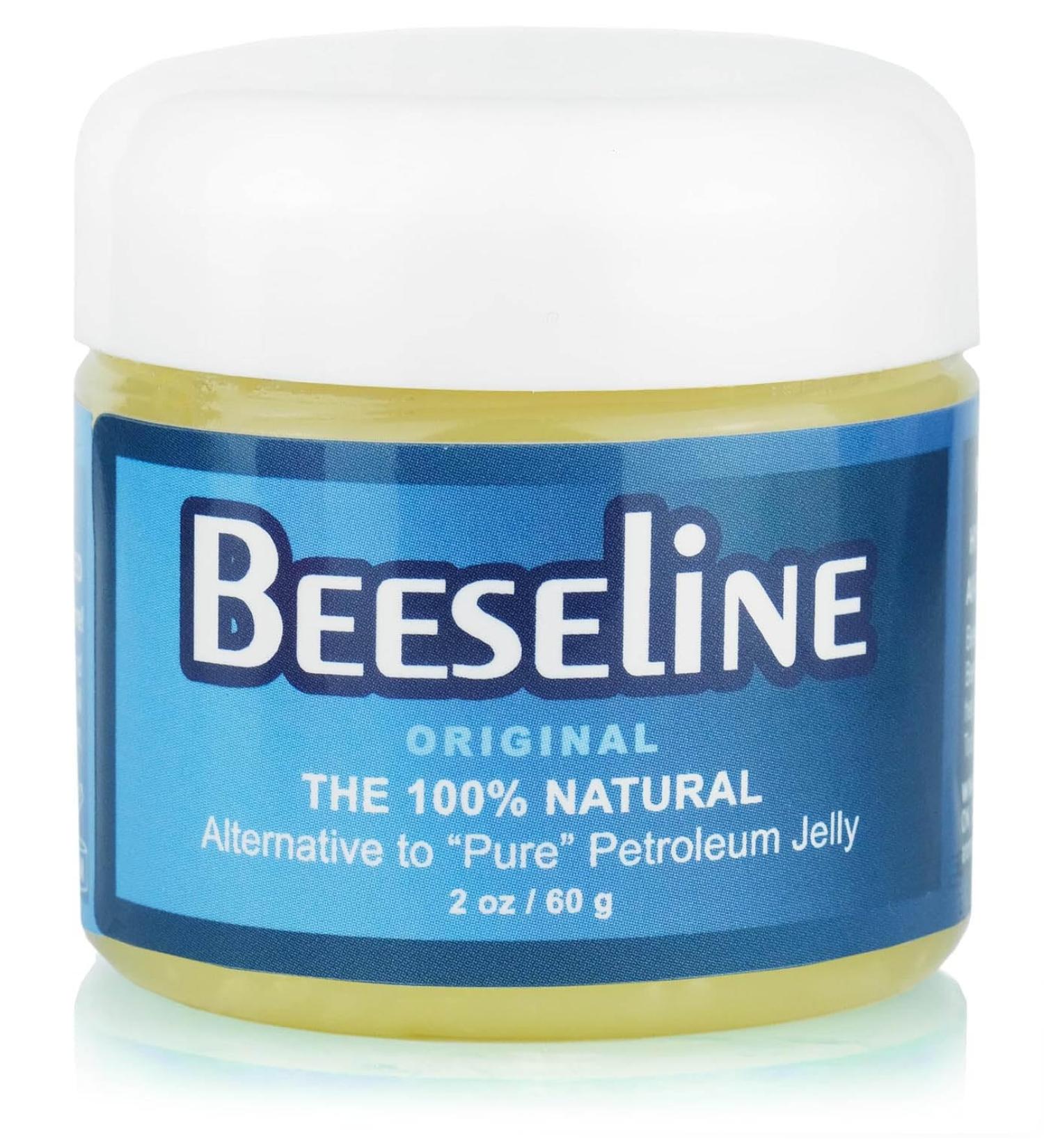 Beeseline Original 100% Natural Hypoallergenic Petroleum Jelly Alternative - Multi-Use for Lips Hands Baby Makeup Remover (2 oz - Buy Online on GoSupps.com