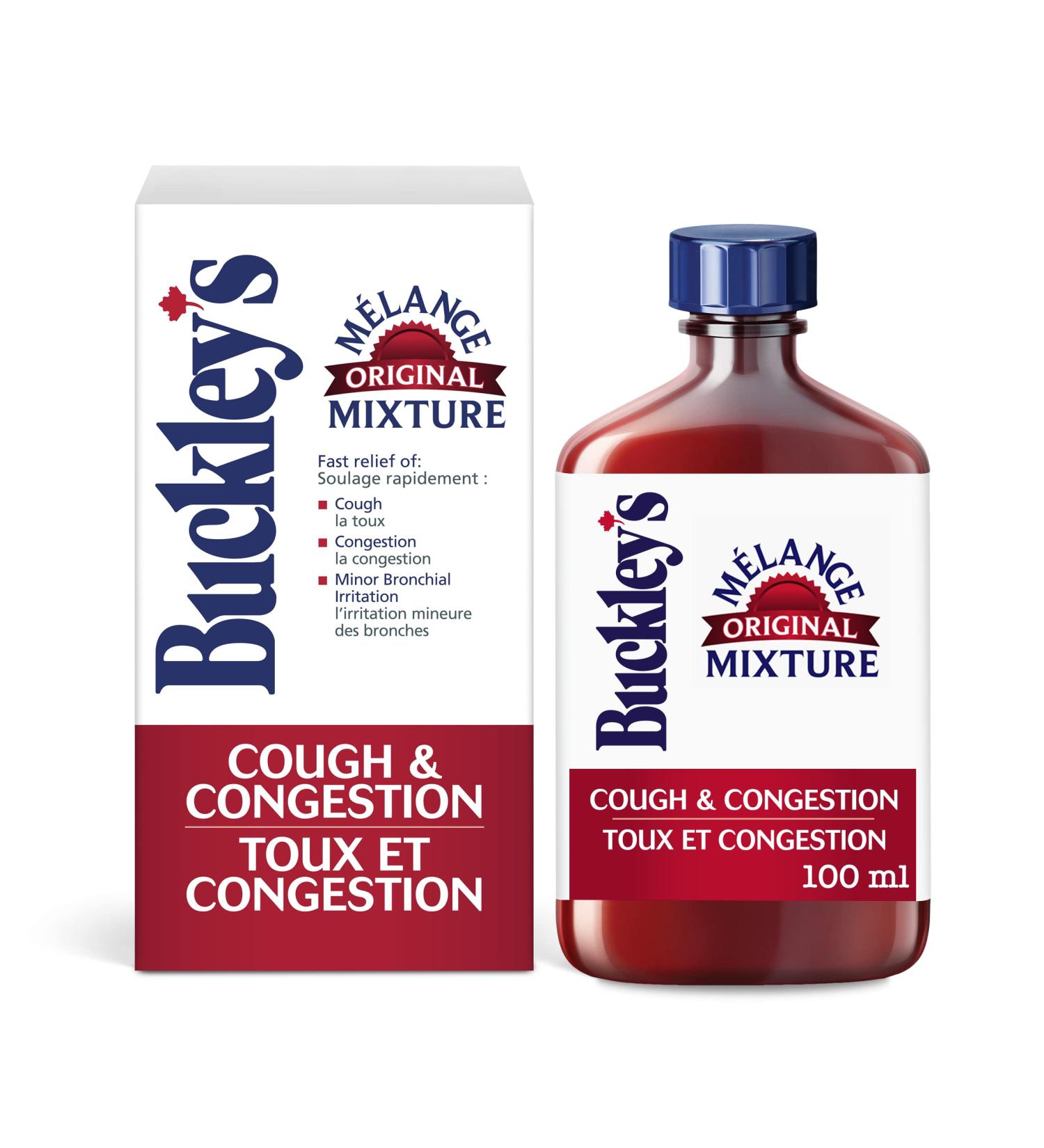 Buy BUCKLEY'S Original Cough Congestion Syrup 100ml - Fast Shipping Worldwide - Buy Online on GoSupps.com