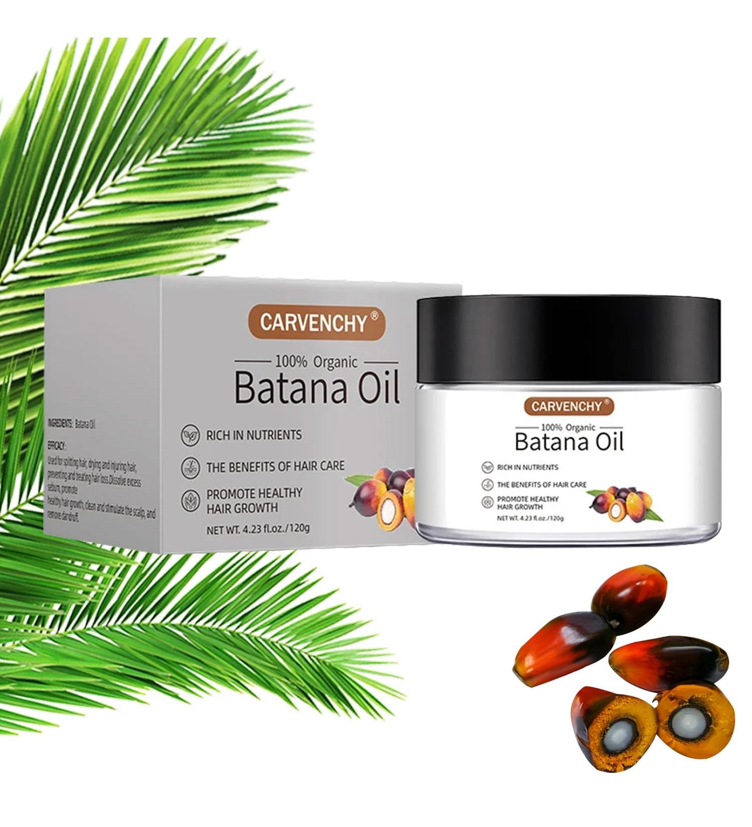 Batana Oil for Hair Growth 100% Pure Organic Raw Batana Oil as Hair Mask Scalp and Hair Oil Repairs Damaged Hair & Skin Nourishes Thin Hair Scalp Skin Reduces Hair Loss 120g/4.2oz Miracle Hair Oil - Buy Online on GoSupps.com