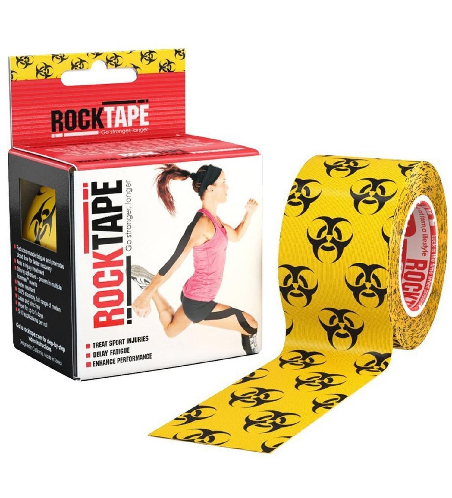 BioHazard Kinesiology Tape 5cm x 5m - Water Resistant for Athletes, Pain Reduction & Injury Recovery - Buy Online on GoSupps.com