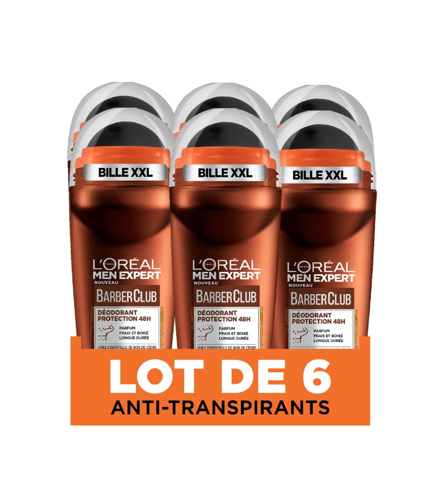L Or al Paris - Barberclub Men's Roll-on Deodorant - 50 ml - Pack of 6 - Buy Online on GoSupps.com