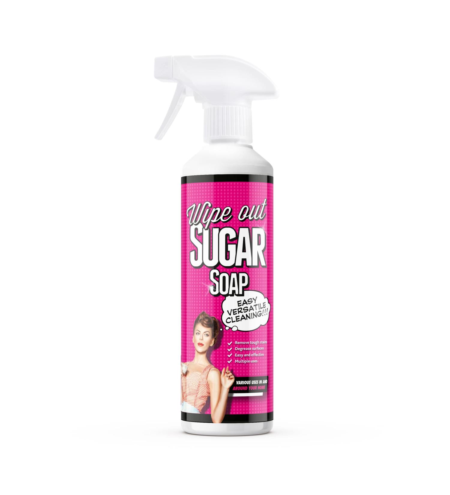 Wipe Out Sugar Soap Spray - 500ml | Wall & Kitchen Cleaner | Grease, Grime, and Stain Remover - Buy Online on GoSupps.com