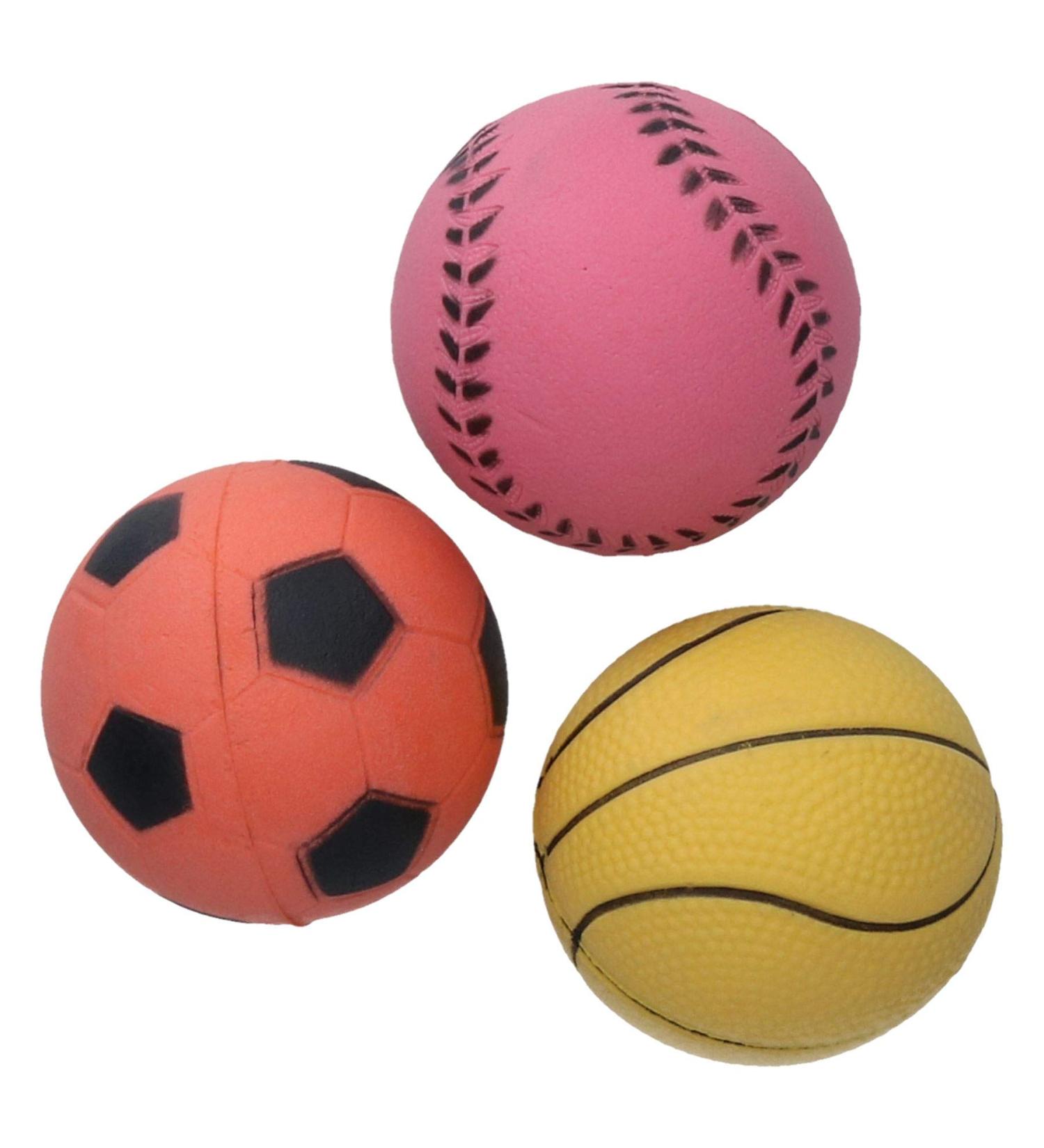 Rosewood 3PK Rubber Balls - Durable Fetch Toy for Dogs - Buy Online on GoSupps.com