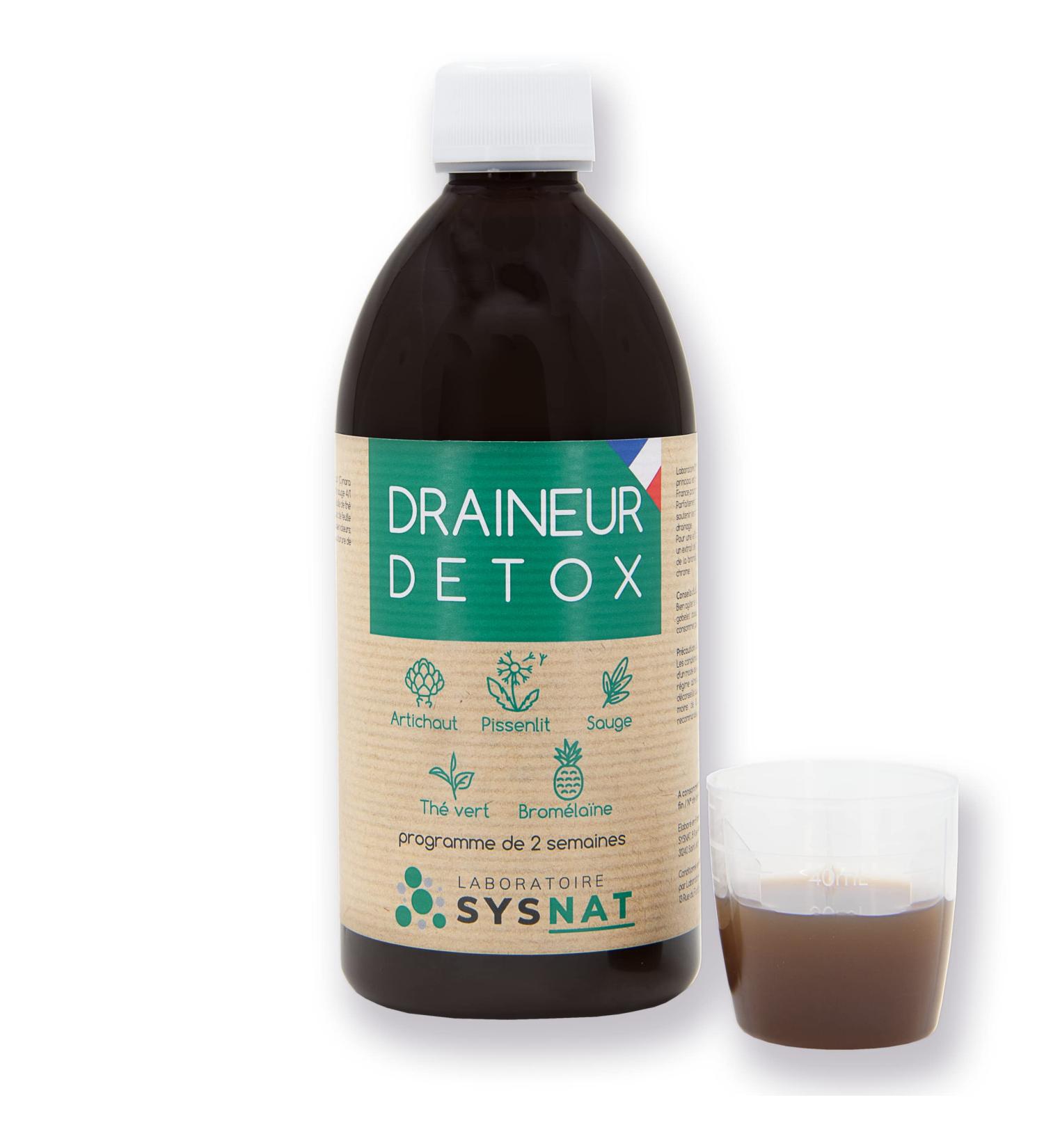 Detox Diuretic Drainer Diet 15-day program Green tea Artichoke Dandelion Sage Pineapple - Bromelain 3 plants - Buy Online on GoSupps.com