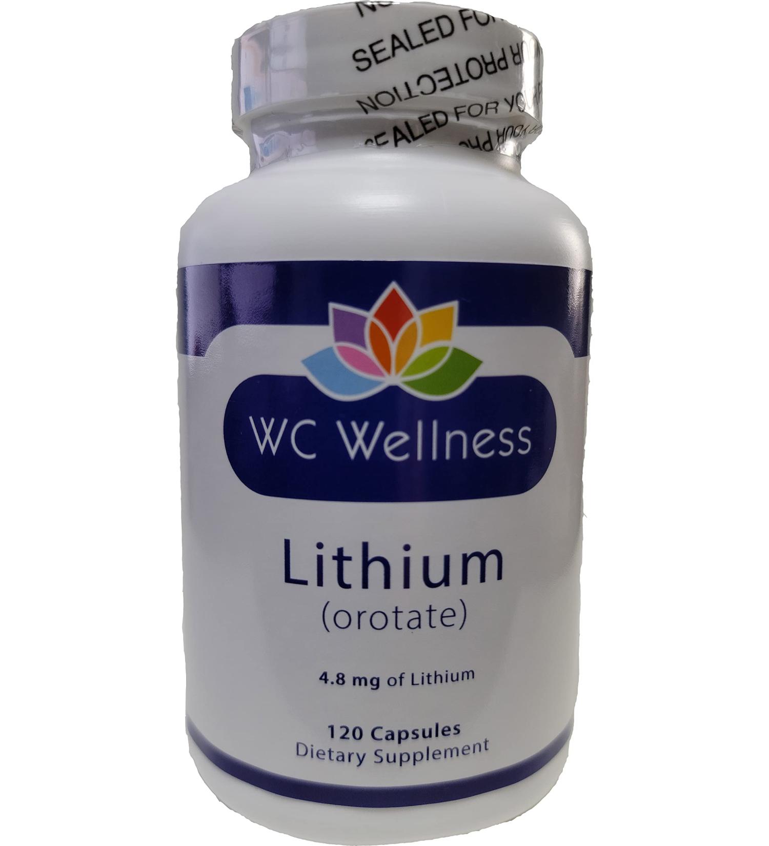 WC Wellness Lithium Orotate - Premium Quality Mood Support Supplement - Buy Online on GoSupps.com