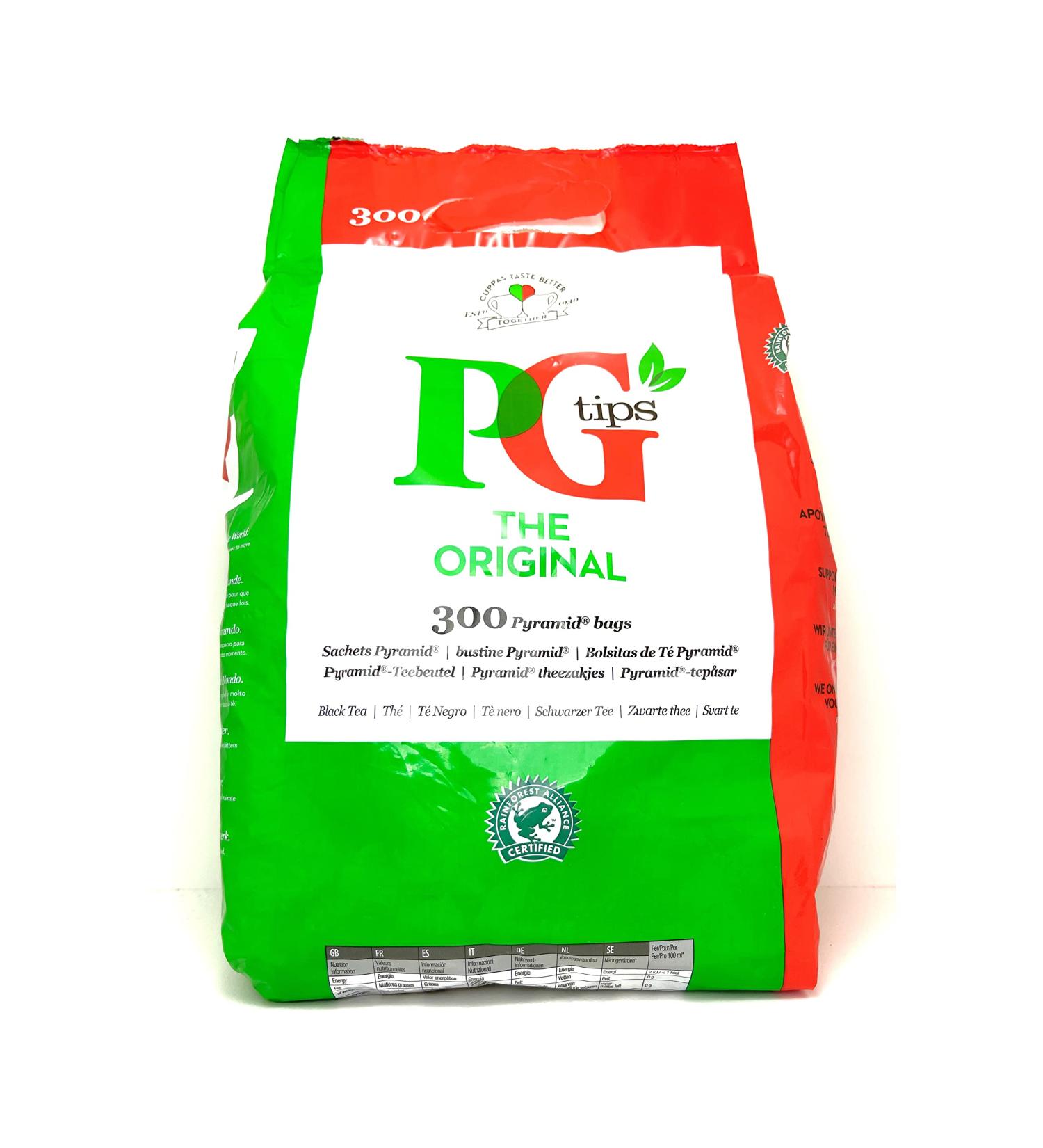 PG- PG Tea - The Original - The real English tea - 300 pyramid tea bags - 870 grams in total