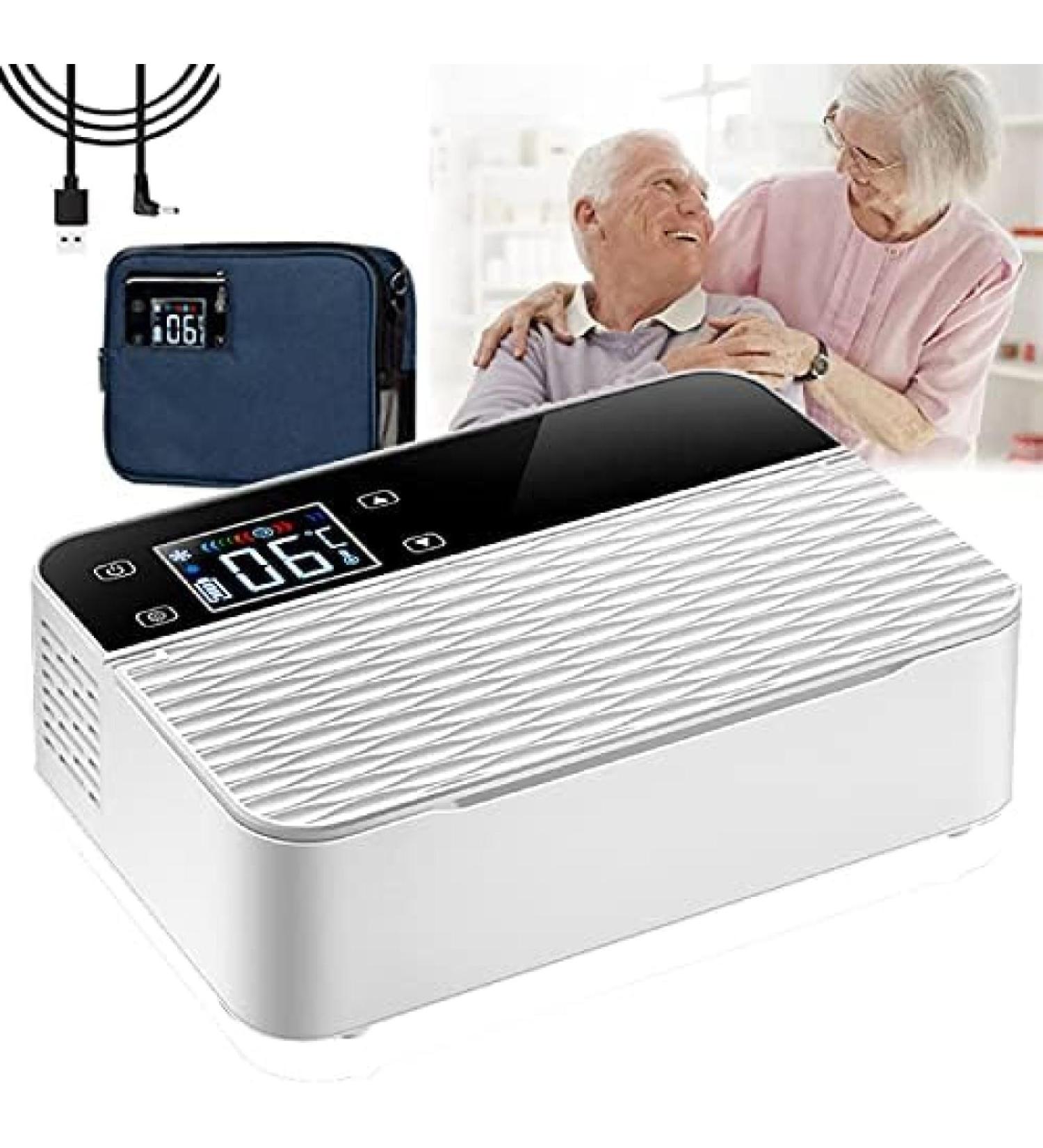Insulin Cooler Refrigerated Box Mini Medication Cooler For Travel Portable Medicine Refrigerator Cooler Reefer Insulin For Keep Insulin Cold Batteries: 10200Mah 2*BATTERIES - Buy Online on GoSupps.com