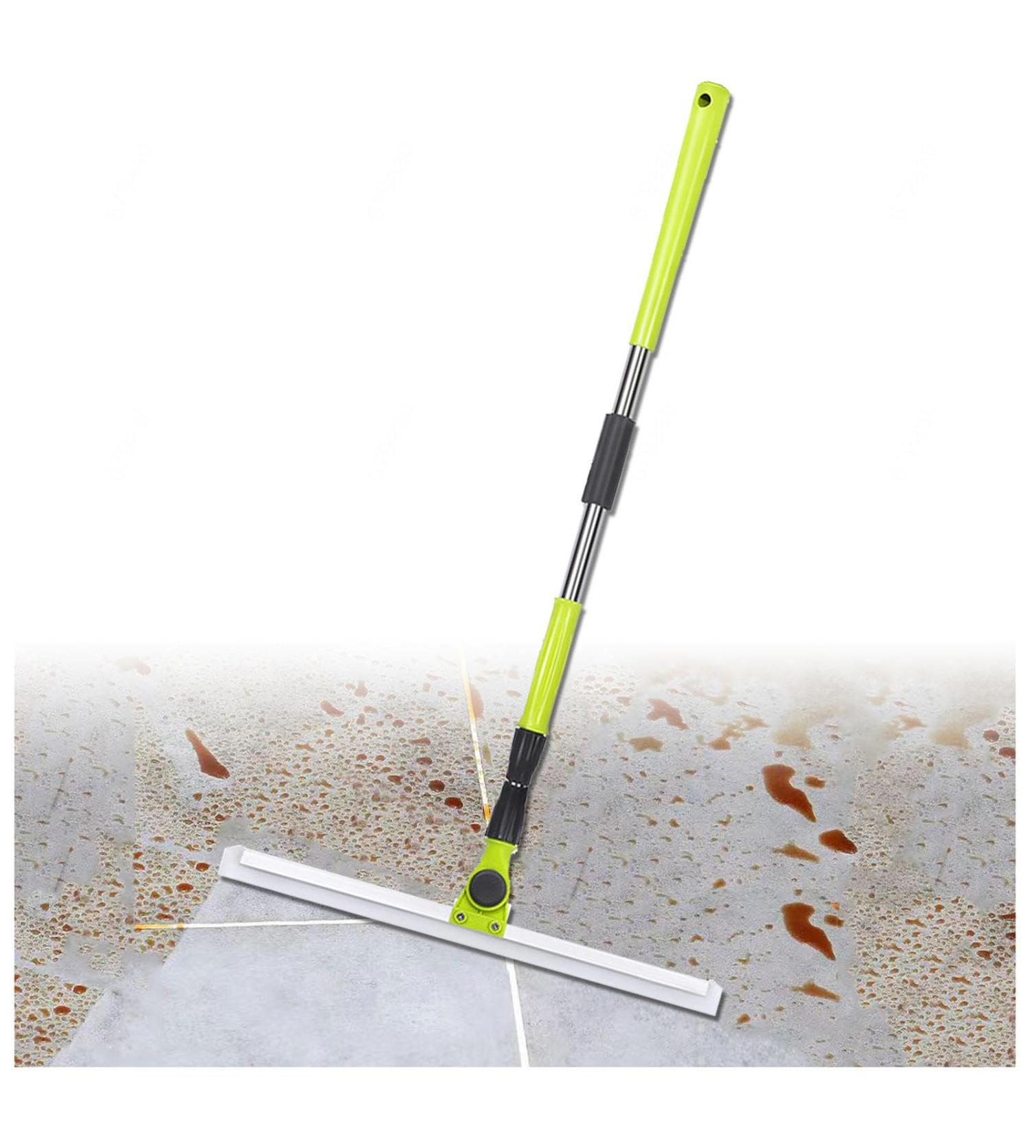 Floor Squeegee for Concrete Floor with 51 Long Handle Silicon Broom Broomi for Concrete Floor Bathroom Tile - Buy Online on GoSupps.com