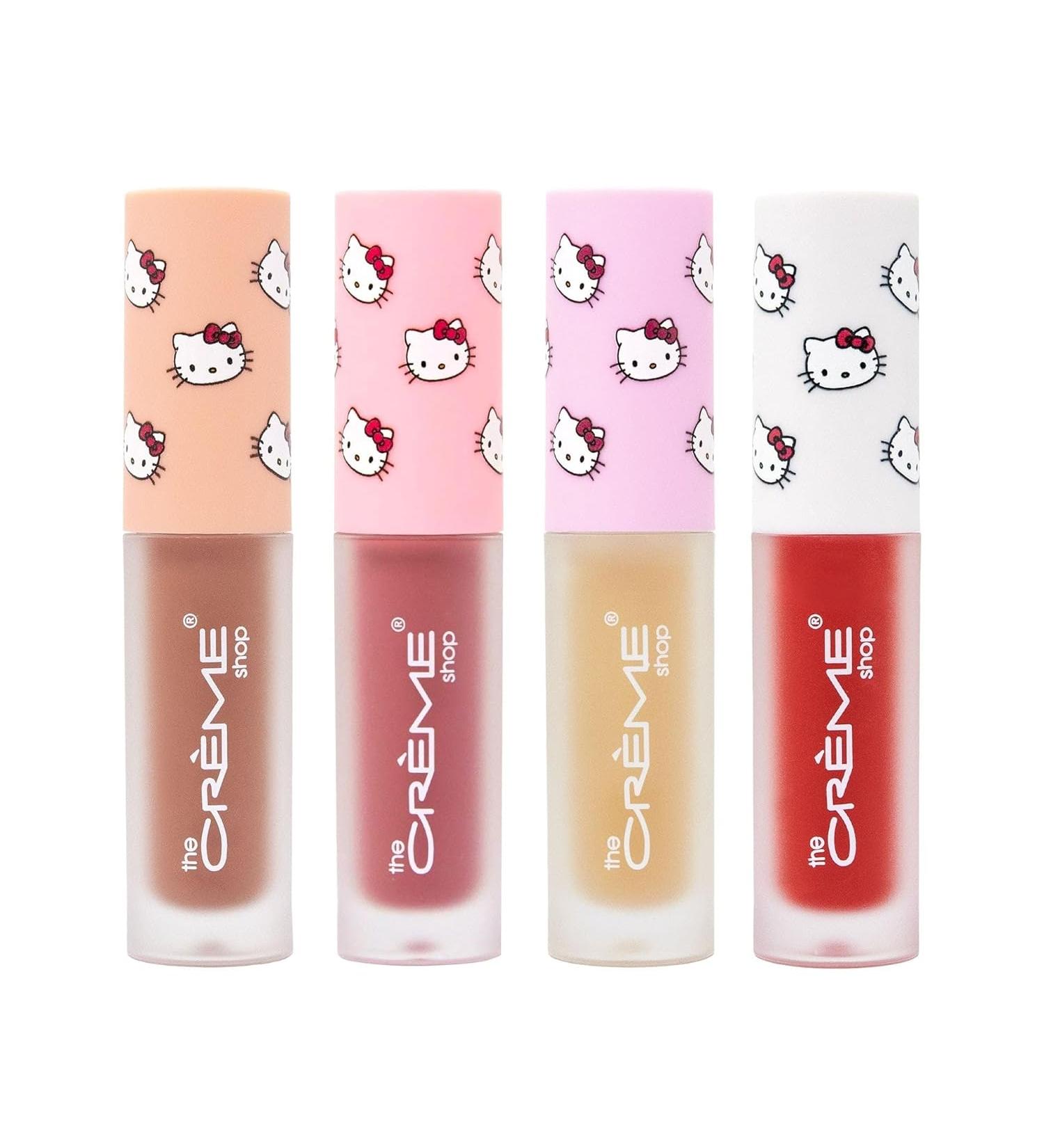 Hello Kitty Lip Oil Set - Ultimate Kawaii Kiss Elixir | Hydrating & Nourishing | The Cr me Shop x Sanrio - Set of 4 - Buy Online on GoSupps.com