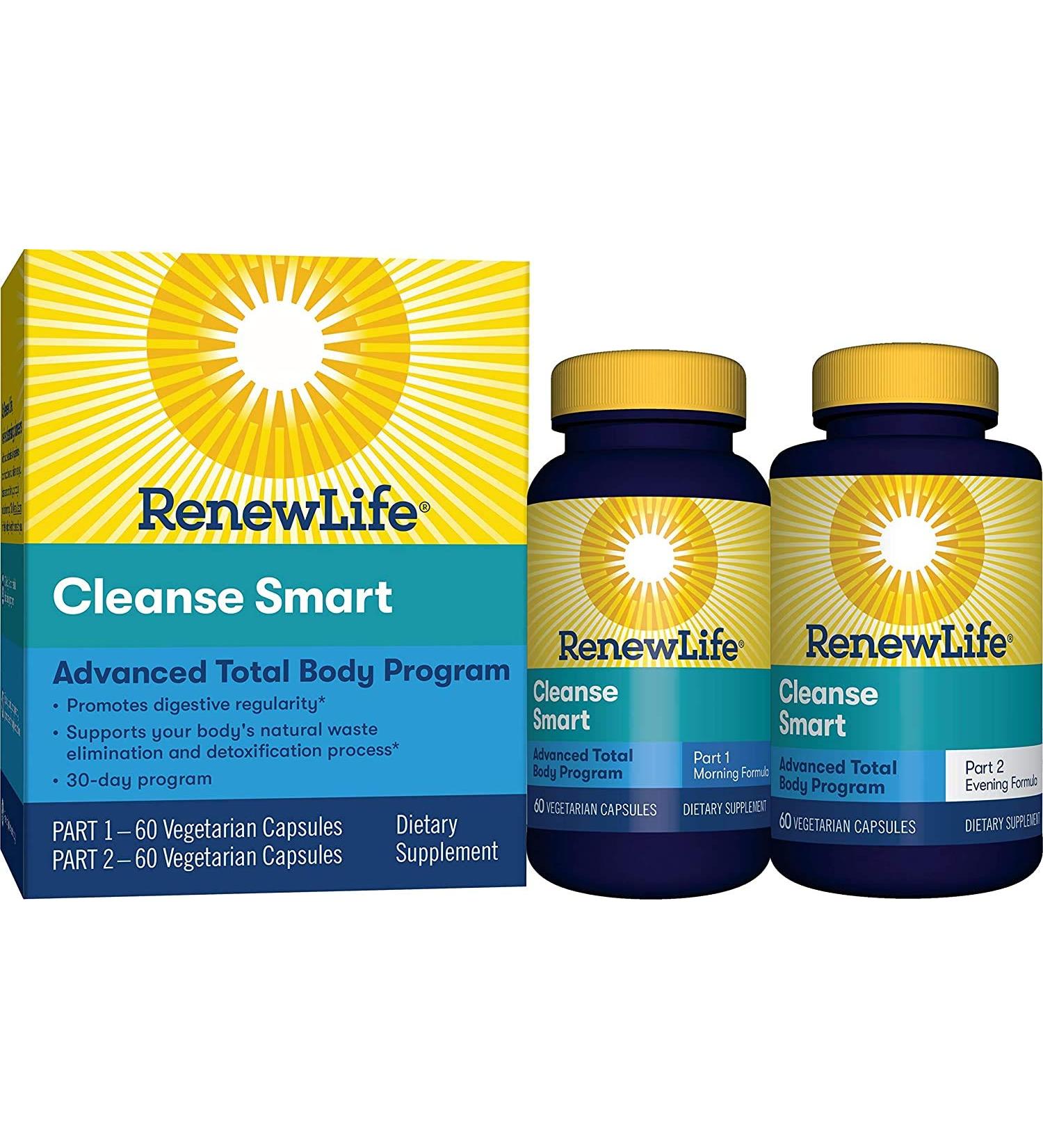CleanseSmart Advanced Cleanse 2-Part Formula - 120 Capsules - Buy Online on GoSupps.com