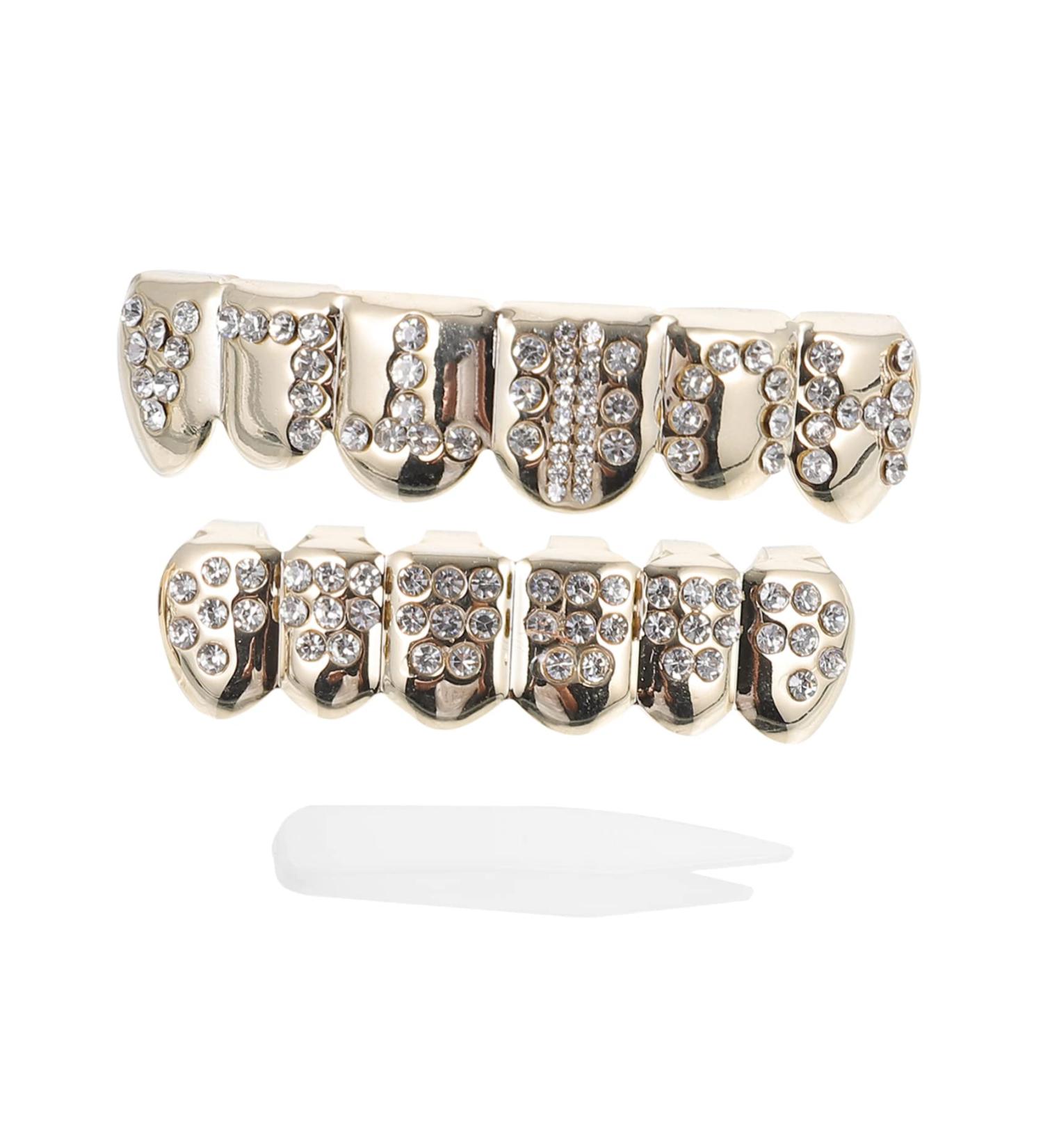 Anneome 1 Set Punk Clothes Halloween Costumes Wolf Fangs Teeth Top Costume Party Favors Prom Diamond - Buy Online on GoSupps.com