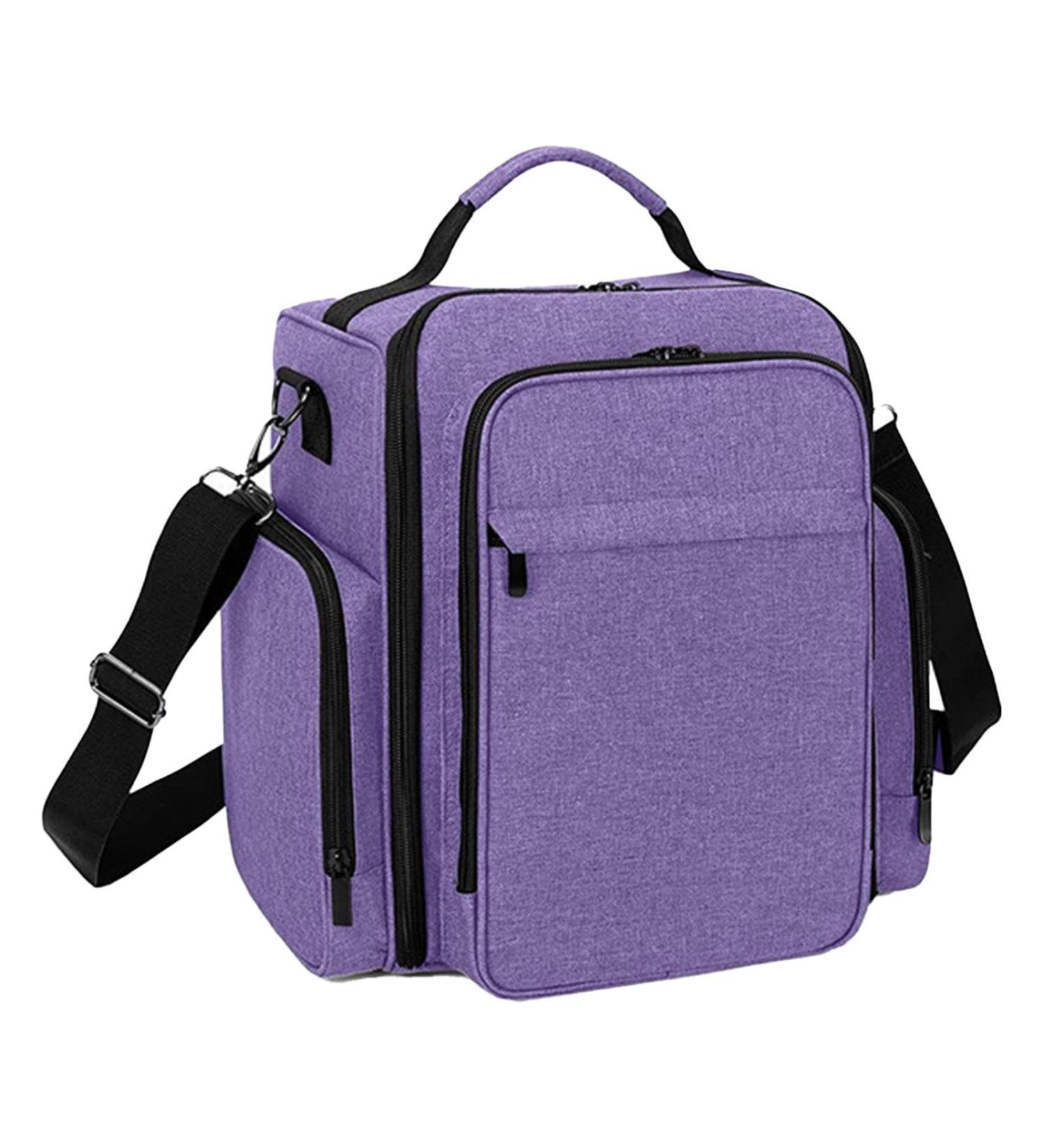 Nail Polish Box Double-Layer Manicure Organizer 2 Removable Storage Boxes Nail Lacquer Pouch Scratch-Resistant Nail Polish Tote with Soft Padding Inside Safeguards for Travel - Buy Online on GoSupps.com