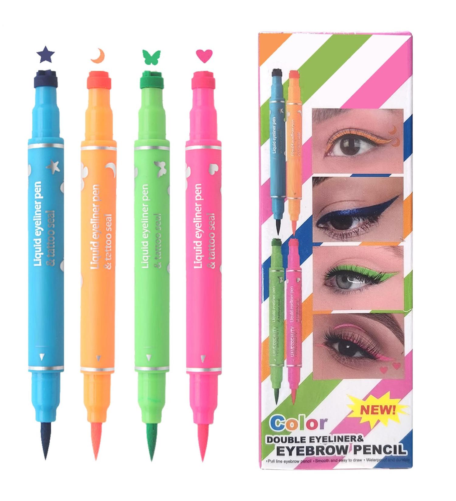  Generisch Makeup eyeliner pencil - Long-lasting stamp - Double-ended - For dates travel everyday life parties - Buy Online on GoSupps.com