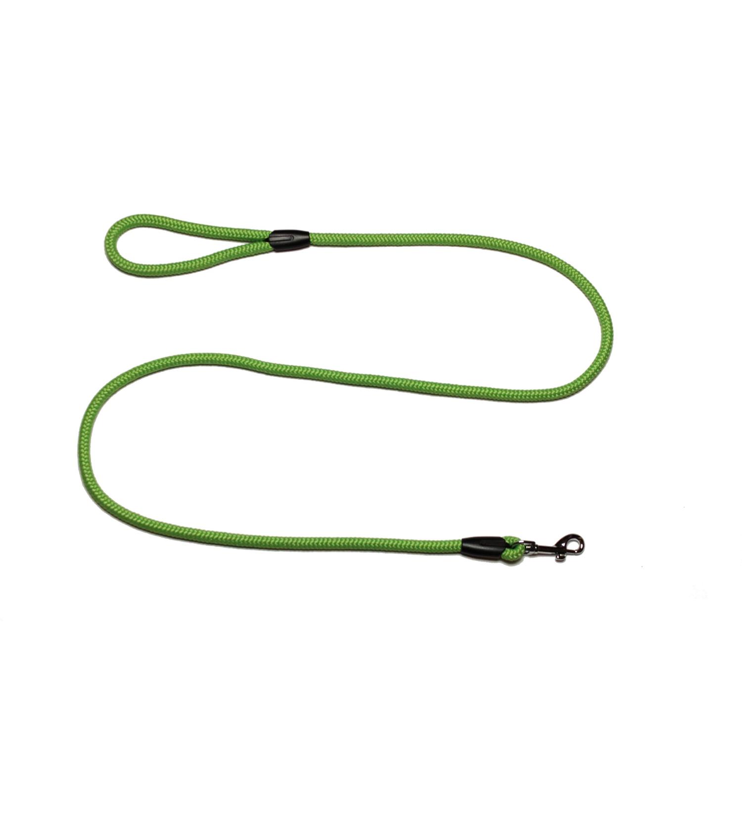 Leash - Rope leash with hand loop Basic 10mm 27 colours 7 lengths (1.55 m Kiwi) 1.55 m kiwi