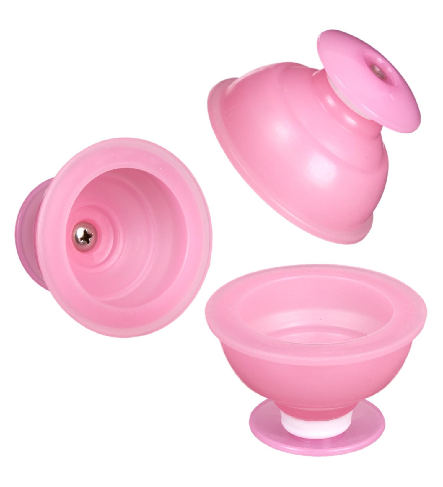 Scarlet Health Cupping Glass Campana Med Set | 12 BPA-Free Silicone Bells for Professional Massage | 45mm Diameter | Ideal for Men & Women - Pink - Buy Online on GoSupps.com