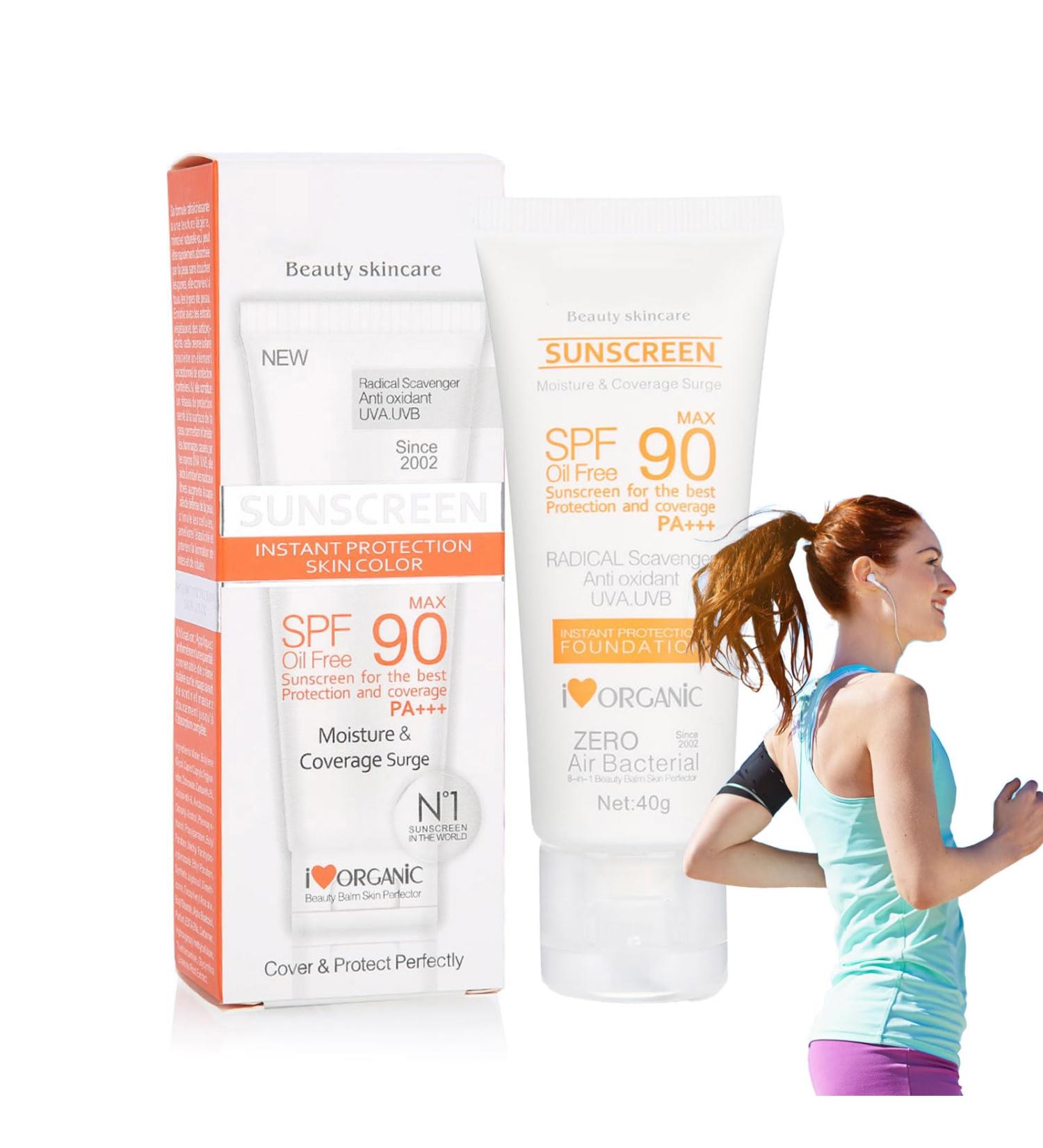 40 Ml Sun Cream SPF50++ Moisturizing Sun Milk Face and Neck Whole Body Protection Against UV Rays Sun Screen Block Moisturizing and Whitening - Buy Online on GoSupps.com