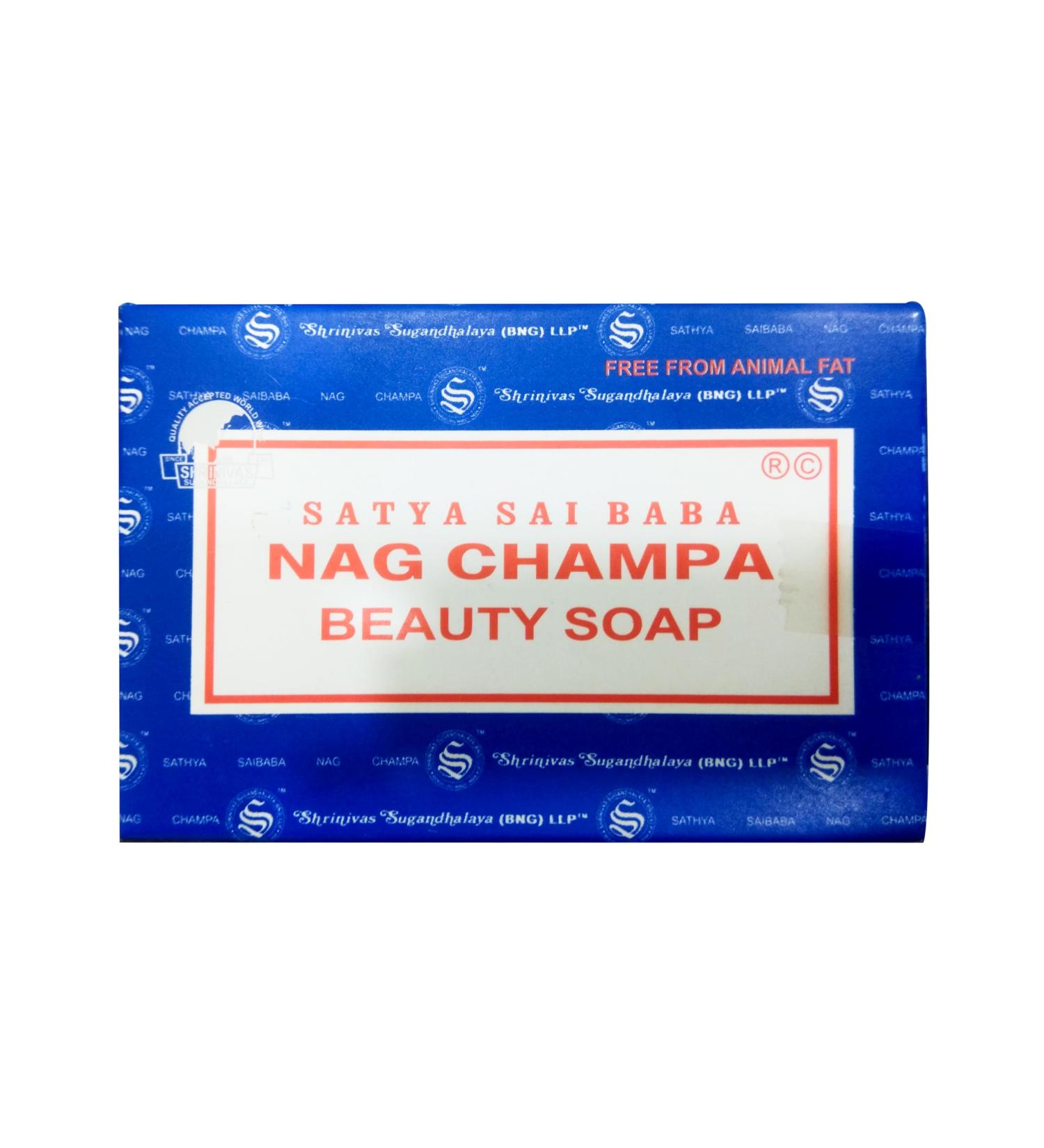 Satya Sai Baba Nag Champa Beauty Soap 75g - Buy Online on GoSupps.com