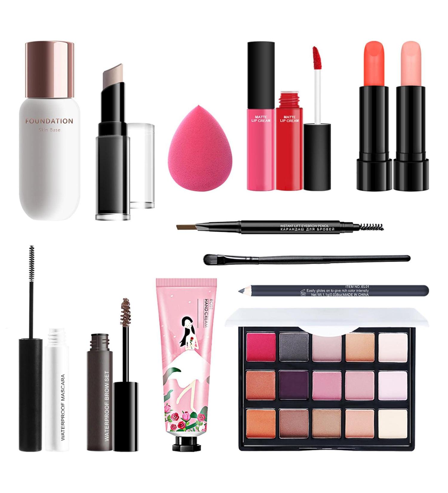 Fowybe 14-Part Make-Up Kit | Multi-Purpose Palette for Teens | Eyeshadow Lip Gloss Powder Concealer & More Perfect Make-Up Set for All Occasions - Buy Online on GoSupps.com