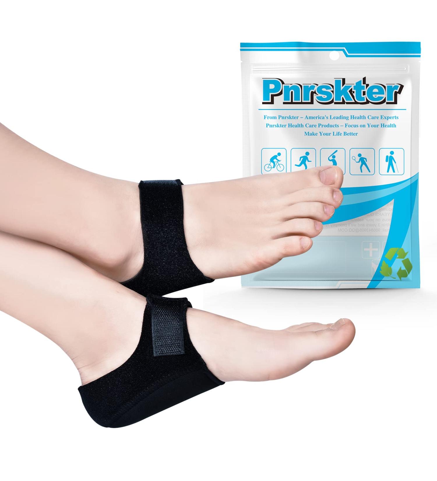 4PCs Heeren Gel Heel Protection Pads - Silicone Heel Socks for Plantar Fasciitis & Heel Pain Relief - 2 Pairs for Cracked Heels - Buy Online on GoSupps.com