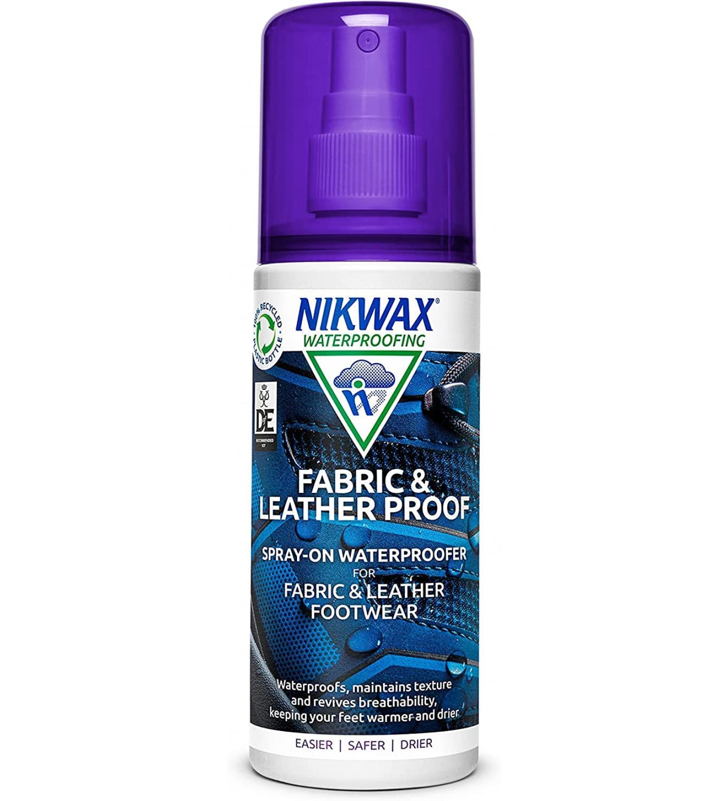 Nikwax Fabric and Leather Proof Spray-On Waterproofer - 125ml (Neutral) | Footwear Protector - Buy Online on GoSupps.com
