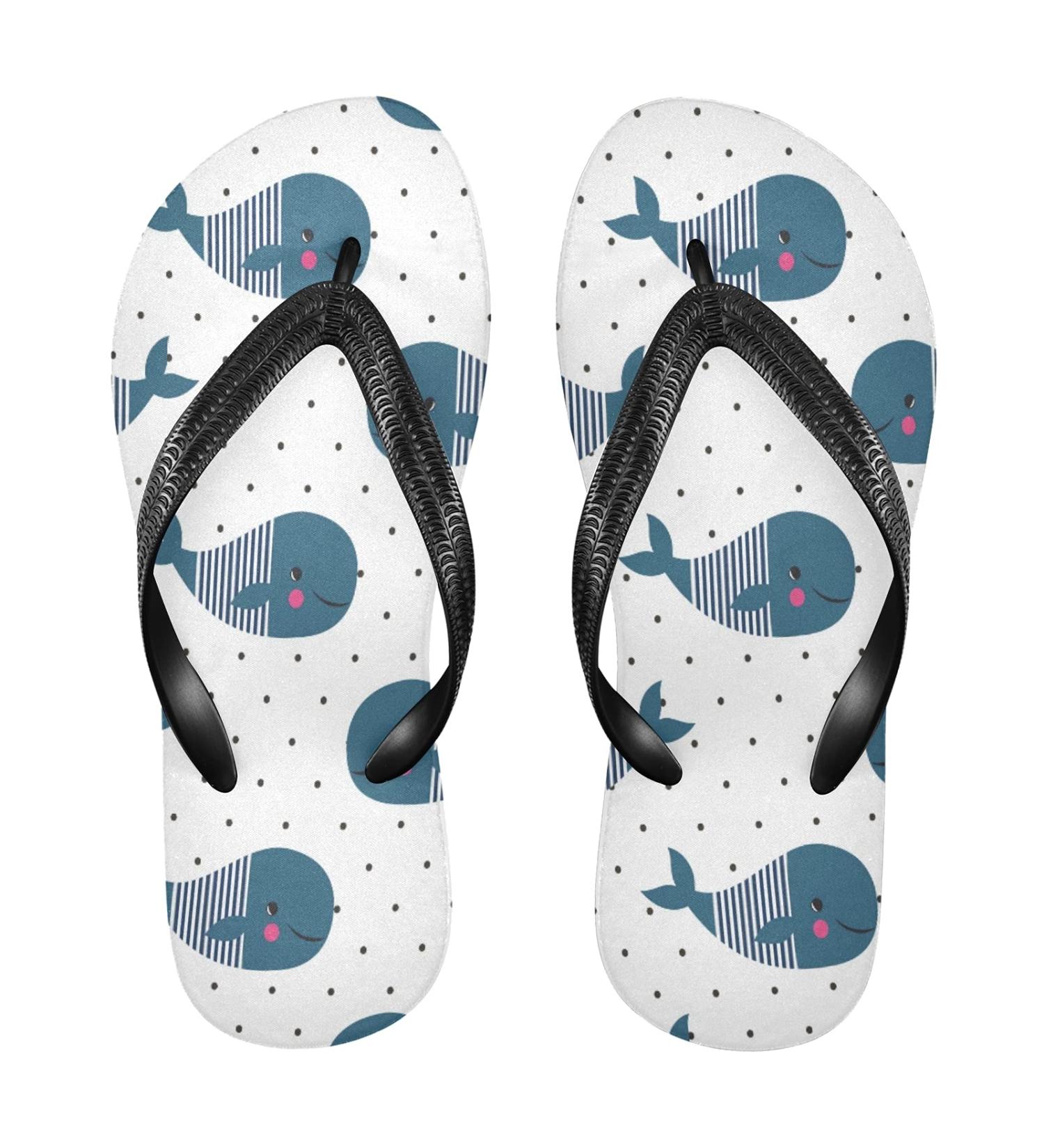 Shop Mnsruu Cartoon Ocean Sea Flip-Flops | Dotted XL for Home Hotel Spa & Travel - Unisex Multicolored Footwear - Buy Online on GoSupps.com