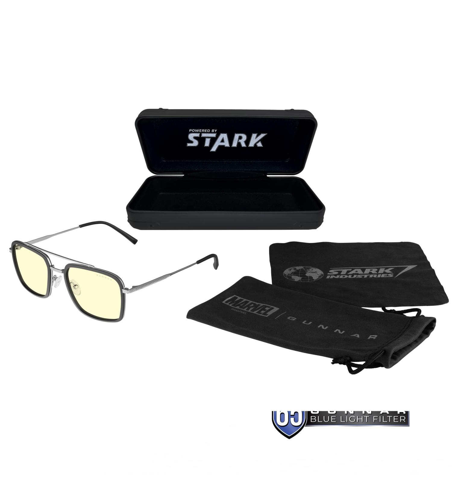 Gunnar Men's Stark Industries Blue Light Blocking Glasses - Amber (Pack of 1) | International Shipping Available - Buy Online on GoSupps.com