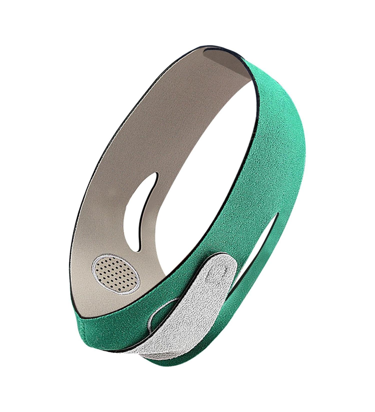 V Shaped Face Masque for Sagging - Breathable Elastic Double Chin Lift Bandage V Lines Face Lifting Strap Hook and Loop Chin and Cheek Lifting Bandage for V Face Lift Green - Buy Online on GoSupps.com