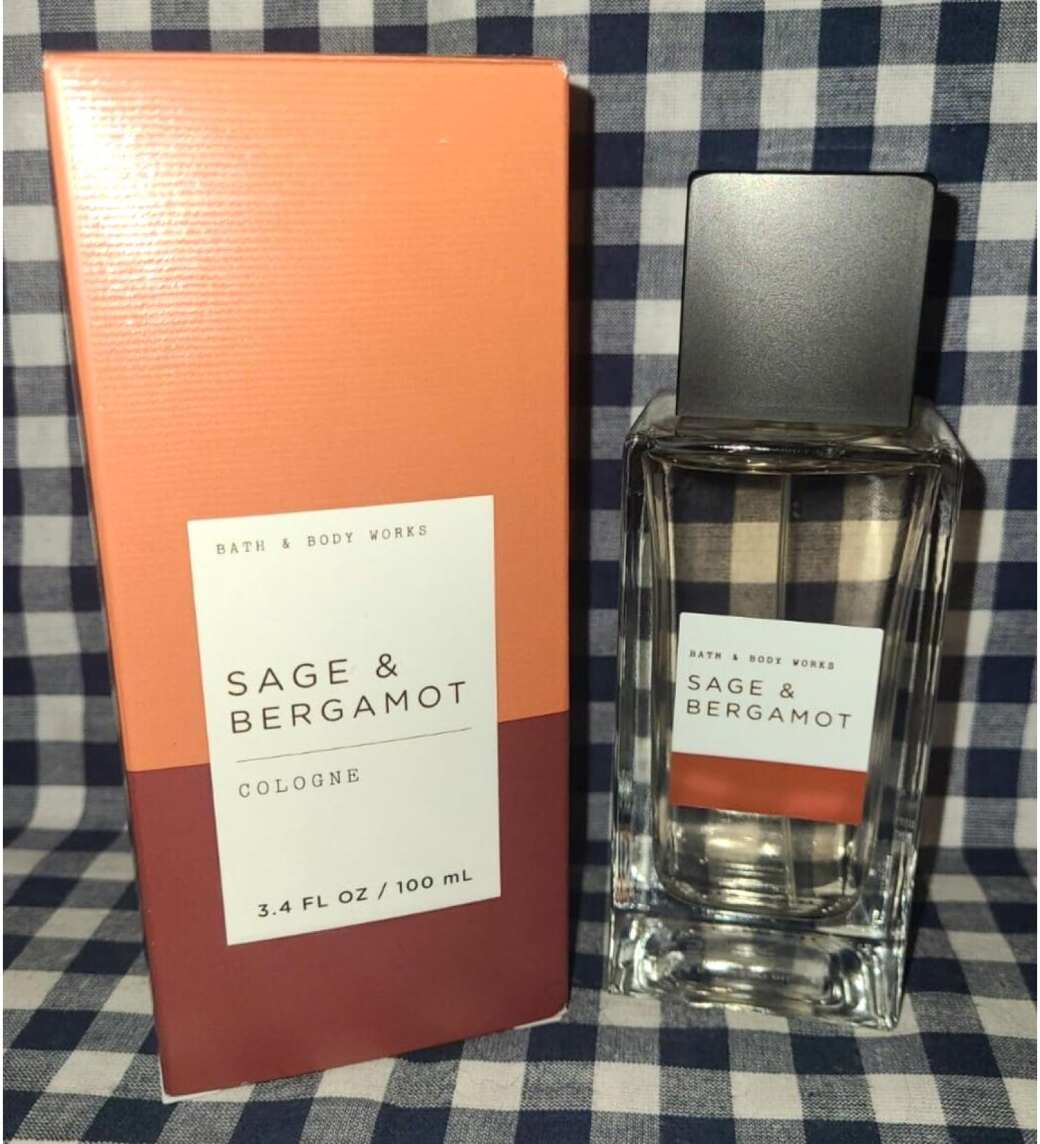 Bath Men's Fragrance 3.4 Ounces Cologne Spray 3.4 Oz body cologne you choose (Sage & Bergamot)