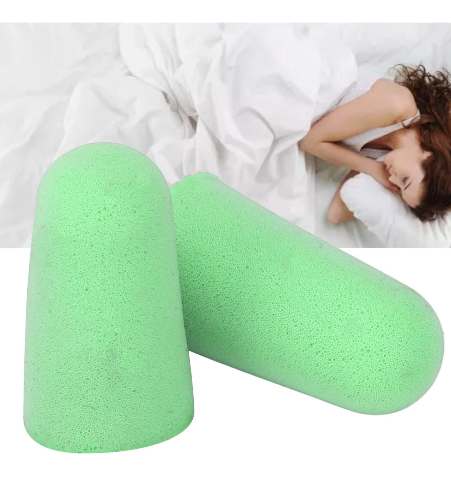 2Pcs Sponge Earplugs for Improved Sleep and Hearing Protection - Perfect for Home Travel and Workplace Use Green - Buy Online on GoSupps.com