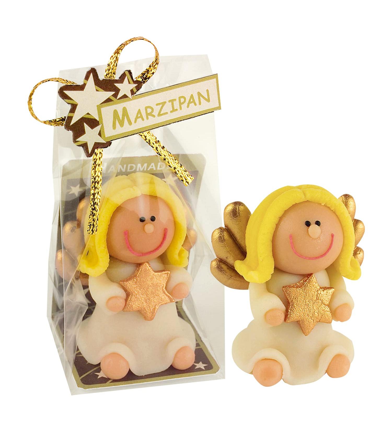 G nthart 2 angels made of marzipan | Edible | Individually wrapped | Gift