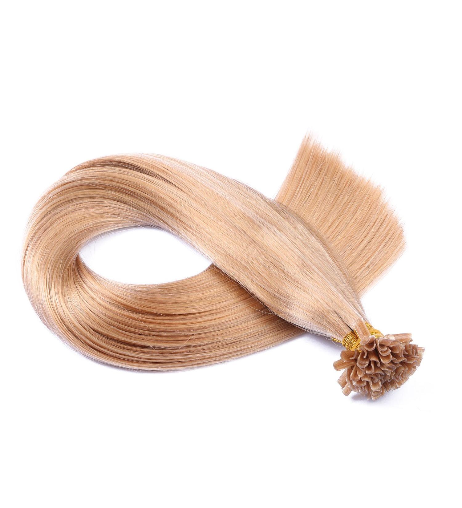 Premium Keratin Bonding Hair Extensions - #20 Ash Blond 50cm 200 Strands 100% Remy Real Hair - U-Tip by Novon - Buy Online on GoSupps.com
